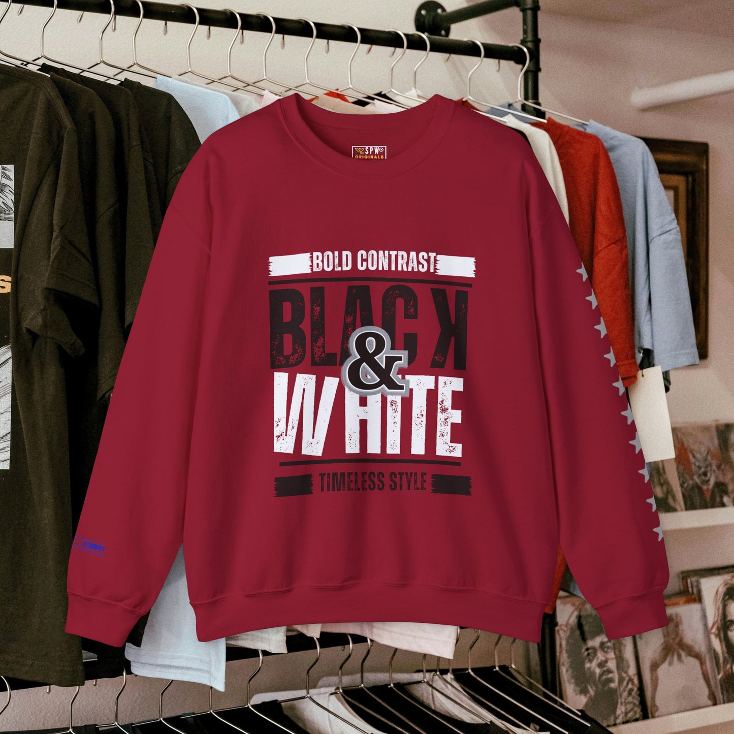 Unisex Heavy Blend™ Crewneck Sweatshirt_ N+ Series UHBCSS PT2WW028_ Limited Edition by WesternWaves: