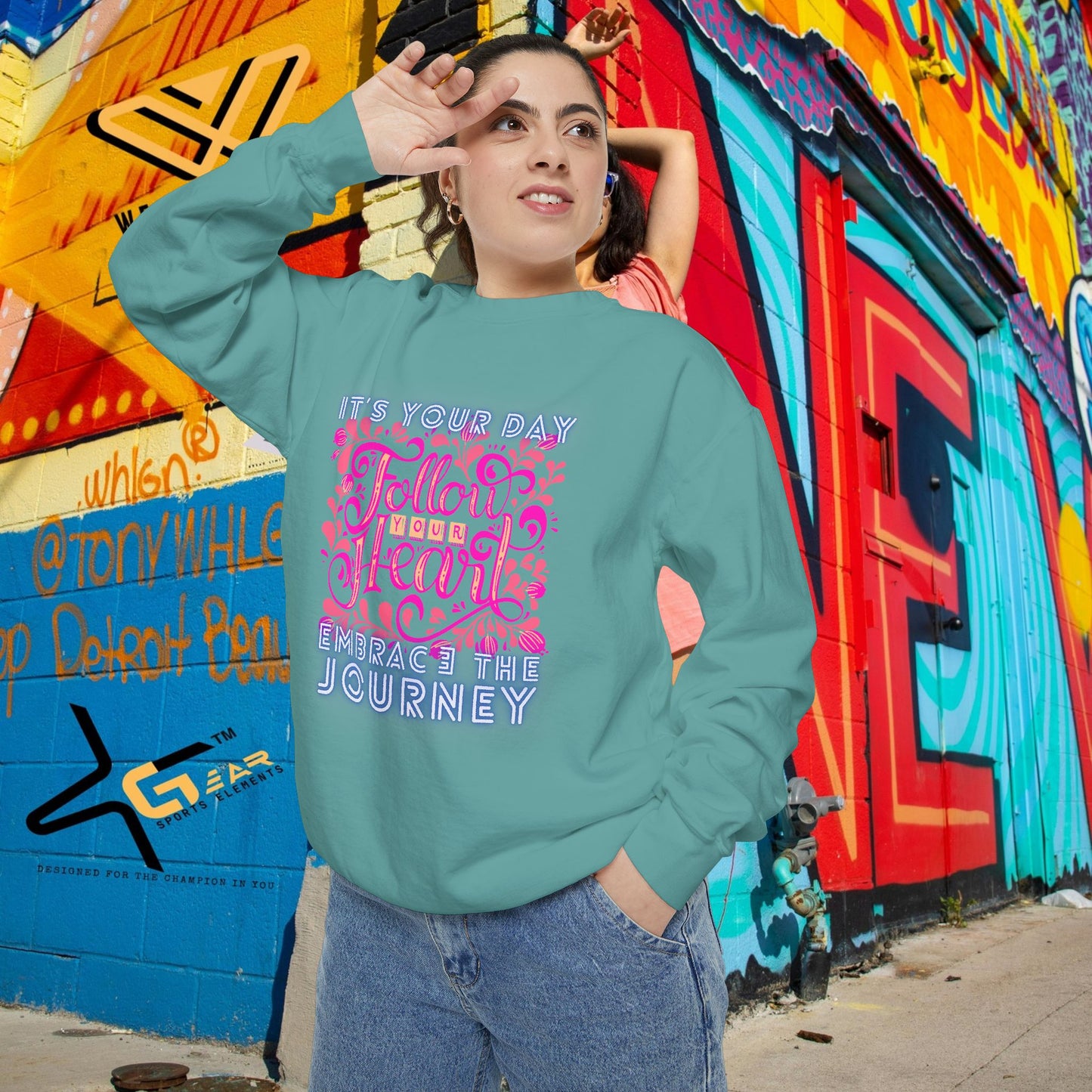 Unisex Garment-Dyed Sweatshirt_ N3+ Series UGDSS PT2WW001_ WesternWaves Limited Edition: