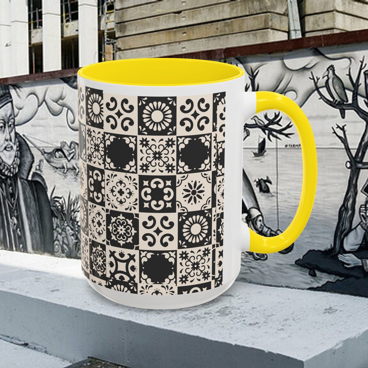 Accent Coffee Mug (11, 15oz)_ N+ Series ACMUG PT2WW004_ Limited Edition Mug by WesternWaves