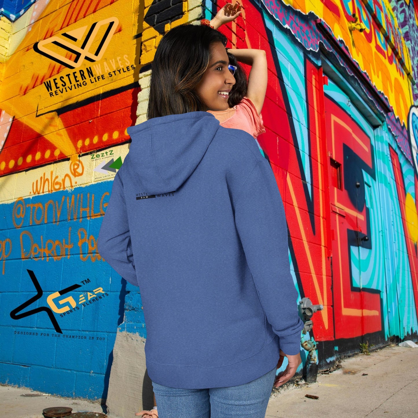 Unisex French Terry hoodie_ N8* Series USFTH PT2WW001_ Limited Edition Everyday Comfort by WesternWaves: