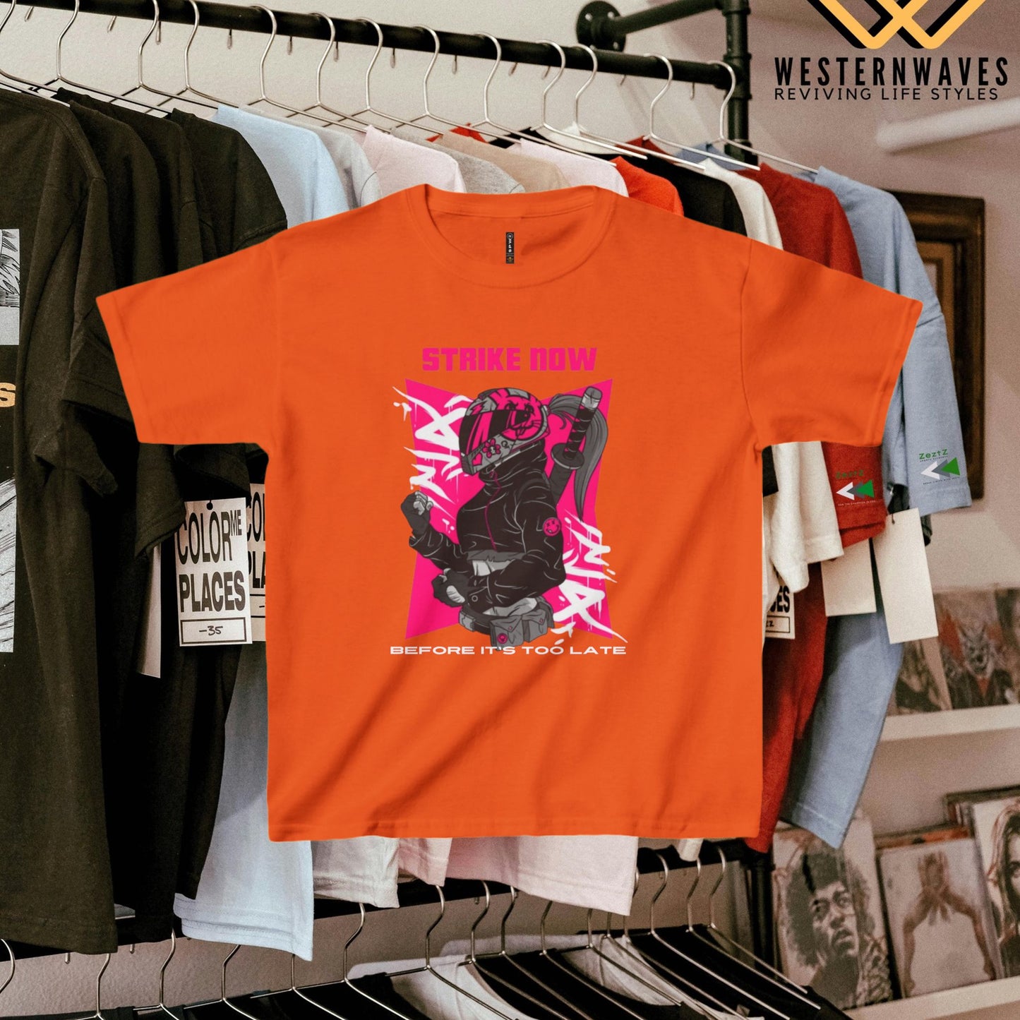 Kids Heavy Cotton™ Tee_ N2+ Series KHCT PT2WW003_ Limited Edition Durable Comfort for Every Adventure by WesternWaves: