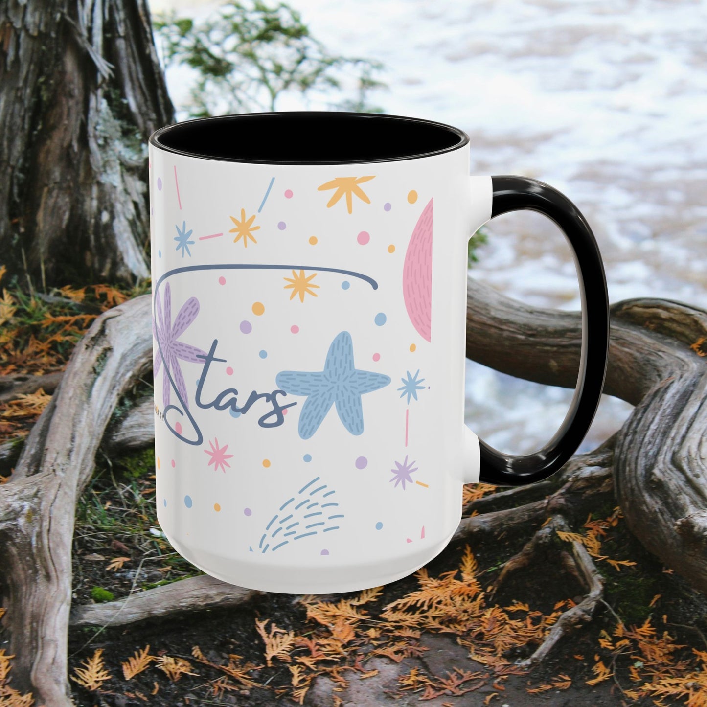 Accent Coffee Mug (11, 15oz) _ N3+ Series ACMUG PT2WW007_ Limited Edition Blend Style & Functionality by WesternWaves:
