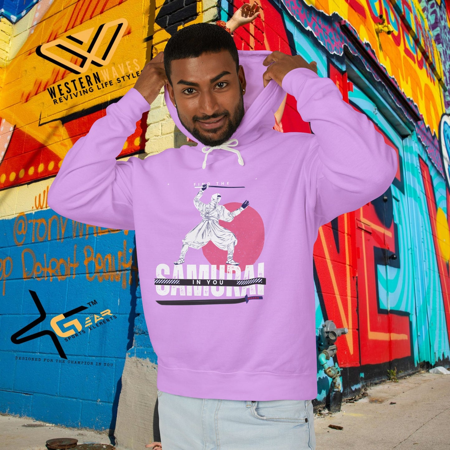 Unisex Lightweight Hooded Sweatshirt – N2+ Series USLWHSS PT2WW008_ Limited Edition Crafted Comfort by WesternWaves: