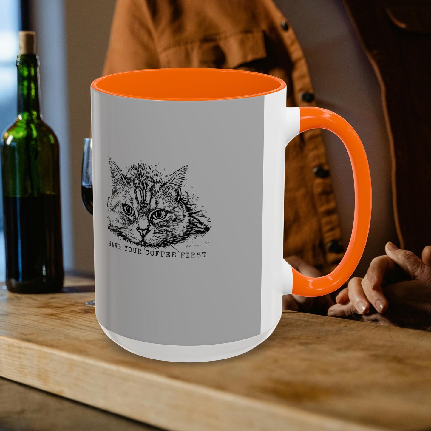Accent Coffee Mug 11, 15oz_ N3+ Series ACM11OZ PT2WW015B_ Limited Edition Perfect Blend of Style by WesternWaves: