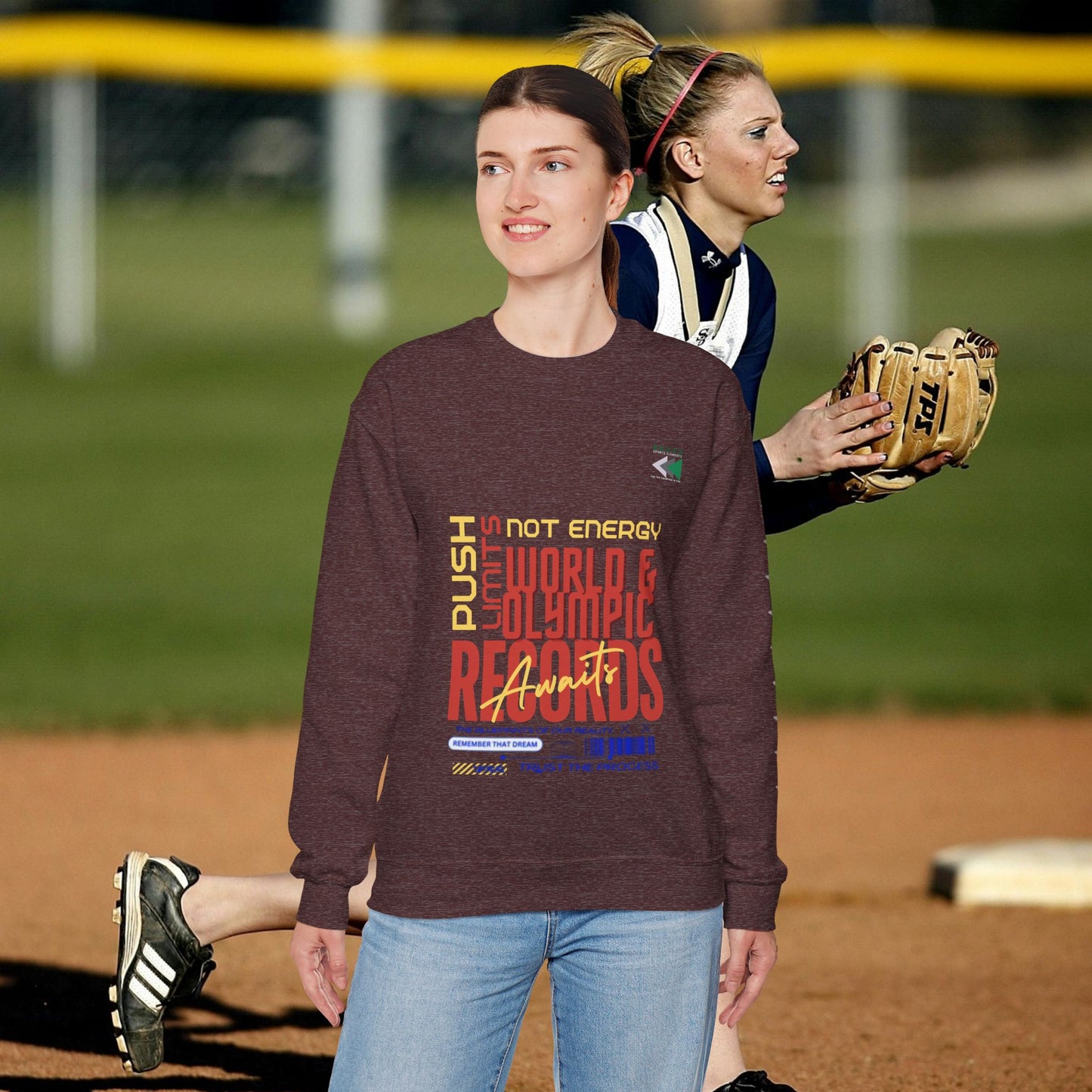 Unisex Heavy Blend™ Crewneck Sweatshirt_ N2 Sports Series UHBCSS PT2WW006_ Limited Edition ‘Zeztz’ Brand Sports Elements by WesternWaves: