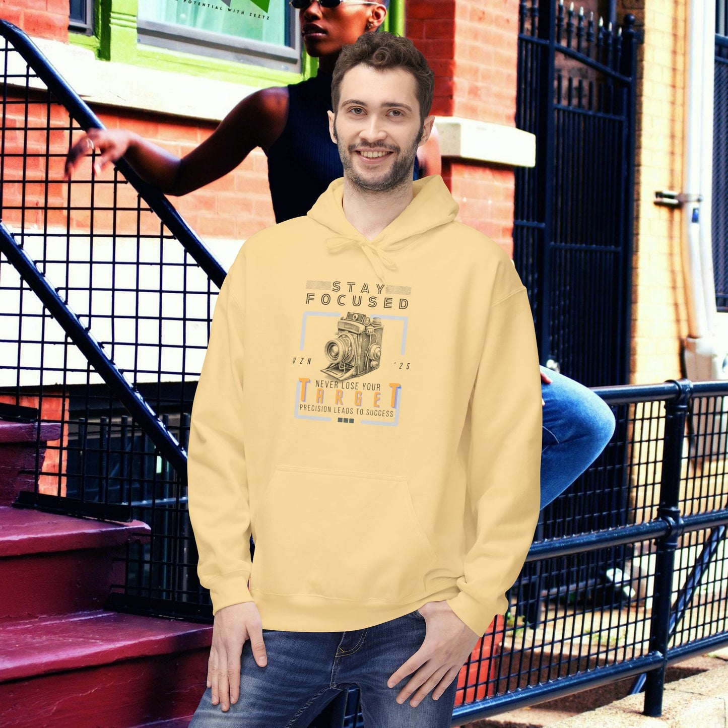 Unisex Midweight Softstyle Fleece Hoodie_ N3+ Series USMWSSFH PT2WW006_ Limited Edition Luxuriously Soft 100% Cotton Face by WesternWaves: