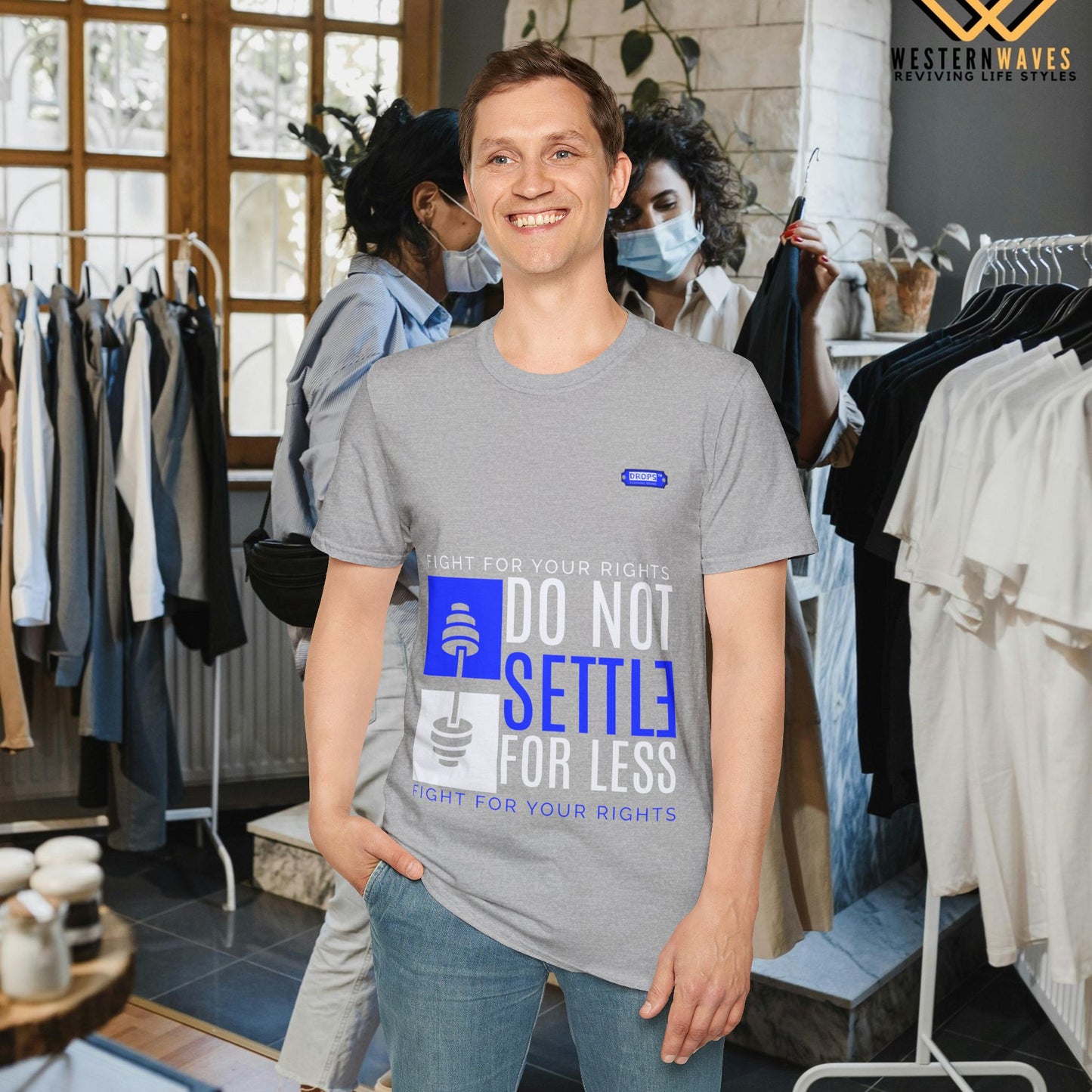 Unisex Softstyle T-Shirt_ N2 Series SPW USSTS FT2WW009_ Redefine Relaxation Limited Edition by WesternWaves: