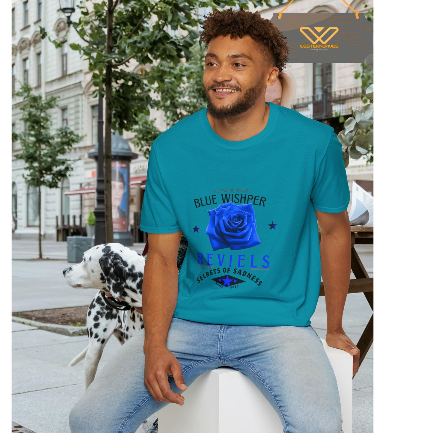 Unisex Softstyle T-Shirt_ N3+ Series USSTS FT2WW005_ Limited Edition Redefines & Relaxation by WesternWaves: