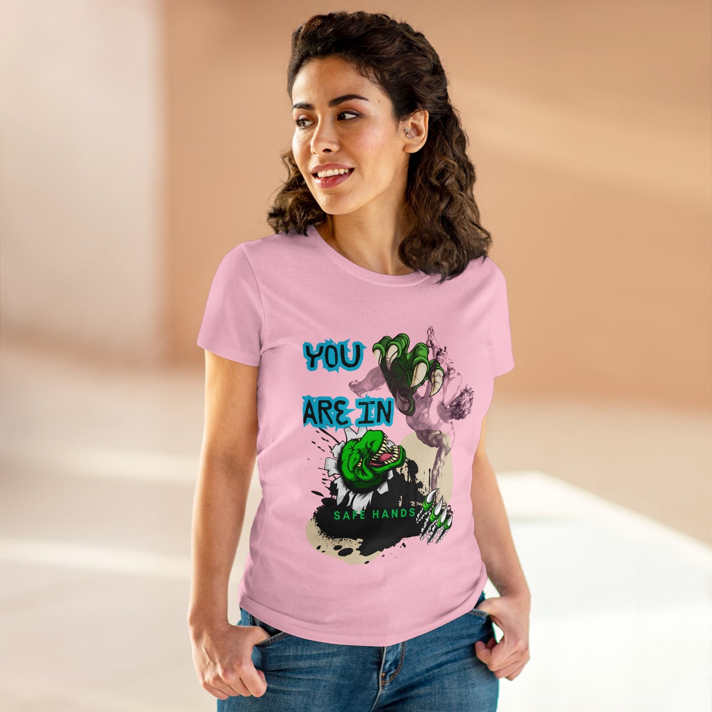 Women's Midweight Cotton Tee_ Essential Comfort_ N2+ Series SSTS PT2WW004_ Limited Edition Perfect Blend of Comfort by WesternWaves: