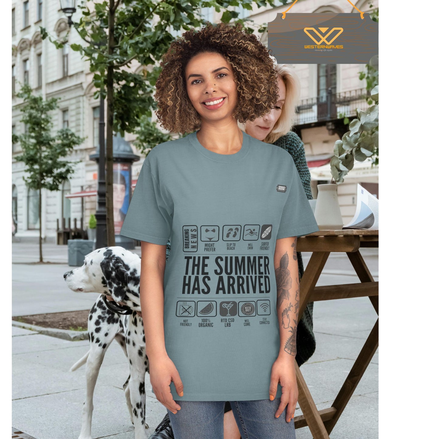 Unisex Faded Shirt_ N8* Series USFADEDSHIRT PT2WW001_ Limited Edition Warm Vibes by WesternWaves: