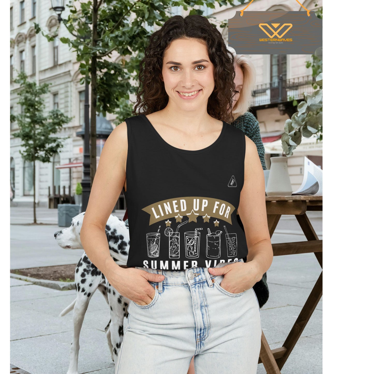 Unisex Garment-Dyed Tank Top_ Series N7* USDYEDTTOPS PT2WW001_ Limited Edition by WesternWaves: