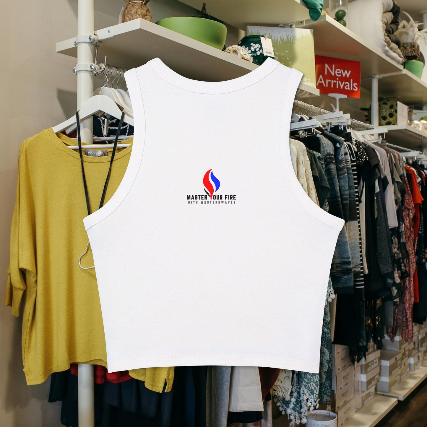 Women's Micro Rib Racer Tank Top_ N2+ Series WMRRT PT2WW006_ Limited Edition Style & Comfort by WesternWaves: