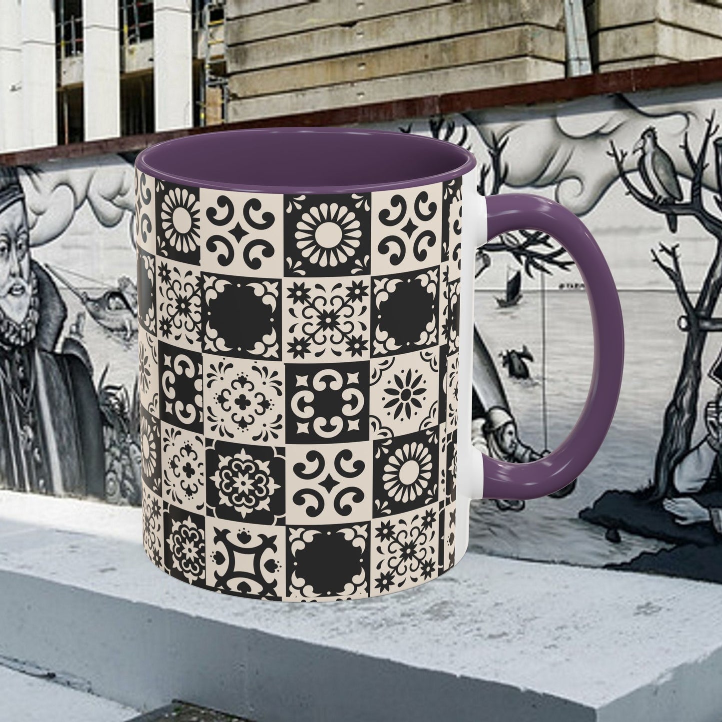 Accent Coffee Mug (11, 15oz)_ N+ Series ACMUG PT2WW004_ Limited Edition Mug by WesternWaves