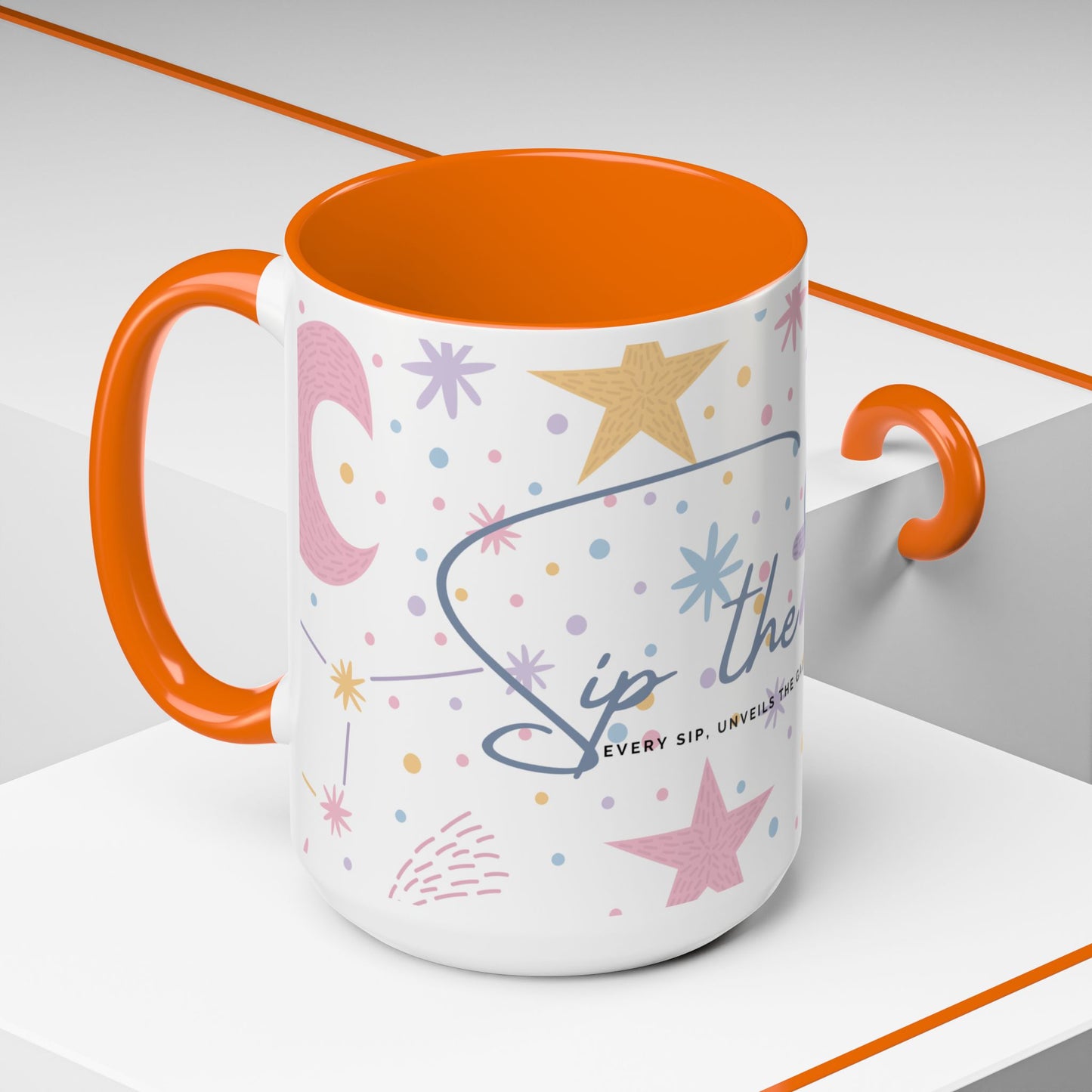 Accent Coffee Mug (11, 15oz) _ N3+ Series ACMUG PT2WW007_ Limited Edition Blend Style & Functionality by WesternWaves: