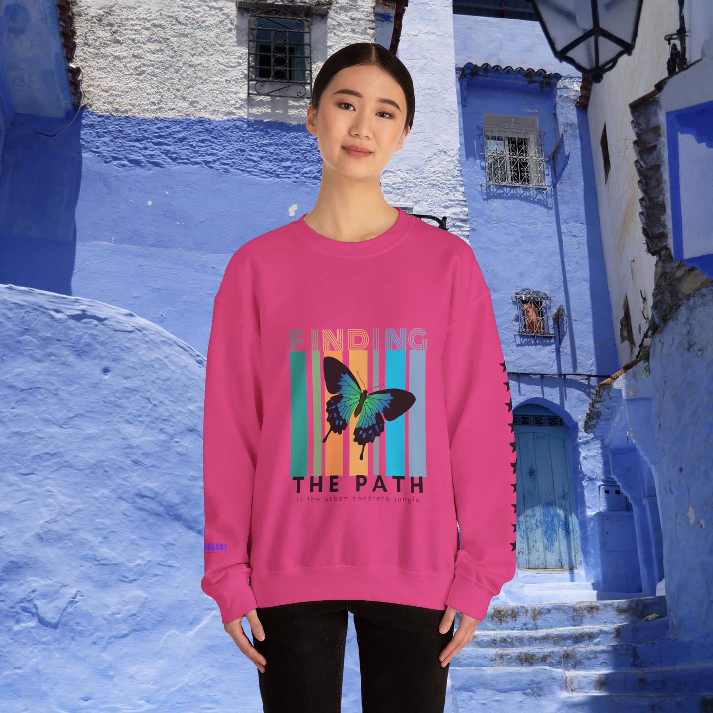 Unisex Heavy Blend™ Crewneck Sweatshirt_ N2+ Series UHBCSS PT2WW017_ Limited Edition Pure Luxury By WesternWaves: