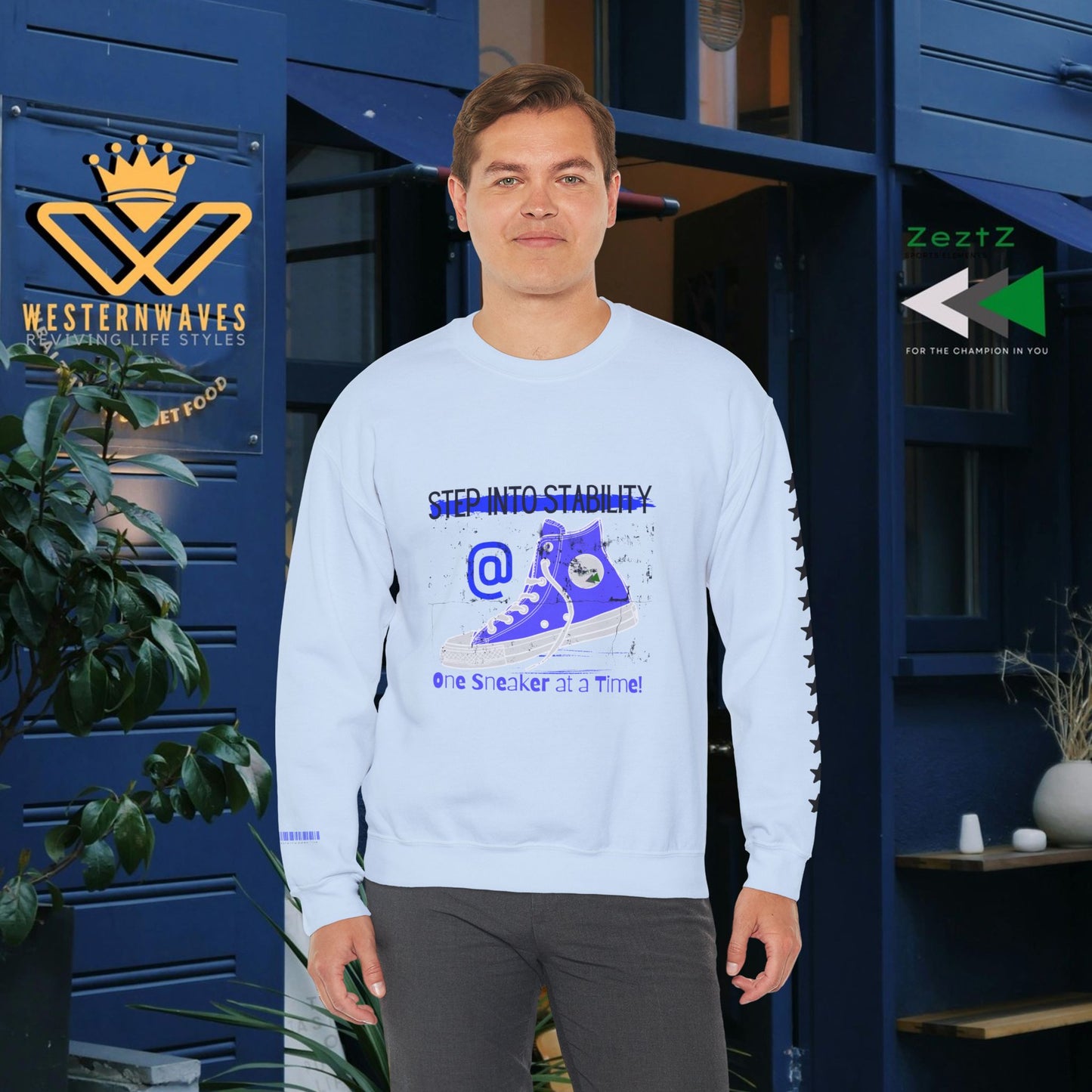 Unisex Heavy Blend™ Crewneck Sweatshirt_ N3+ Series UHBCSS PT2WW031_ Limited Edition Pure Luxury By WesternWaves: