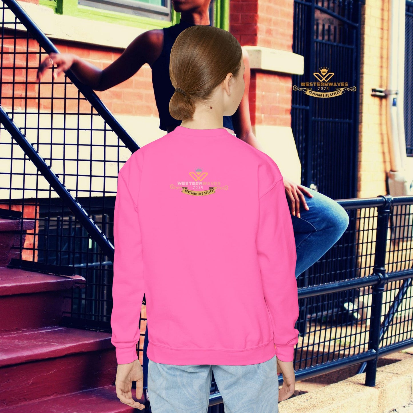Youth Crewneck Sweatshirt_ N3+ Series YCNSS PT2WW001_ Limited Edition Perfect Companion for the School, Sports & Casual hangouts by WesternWaves: