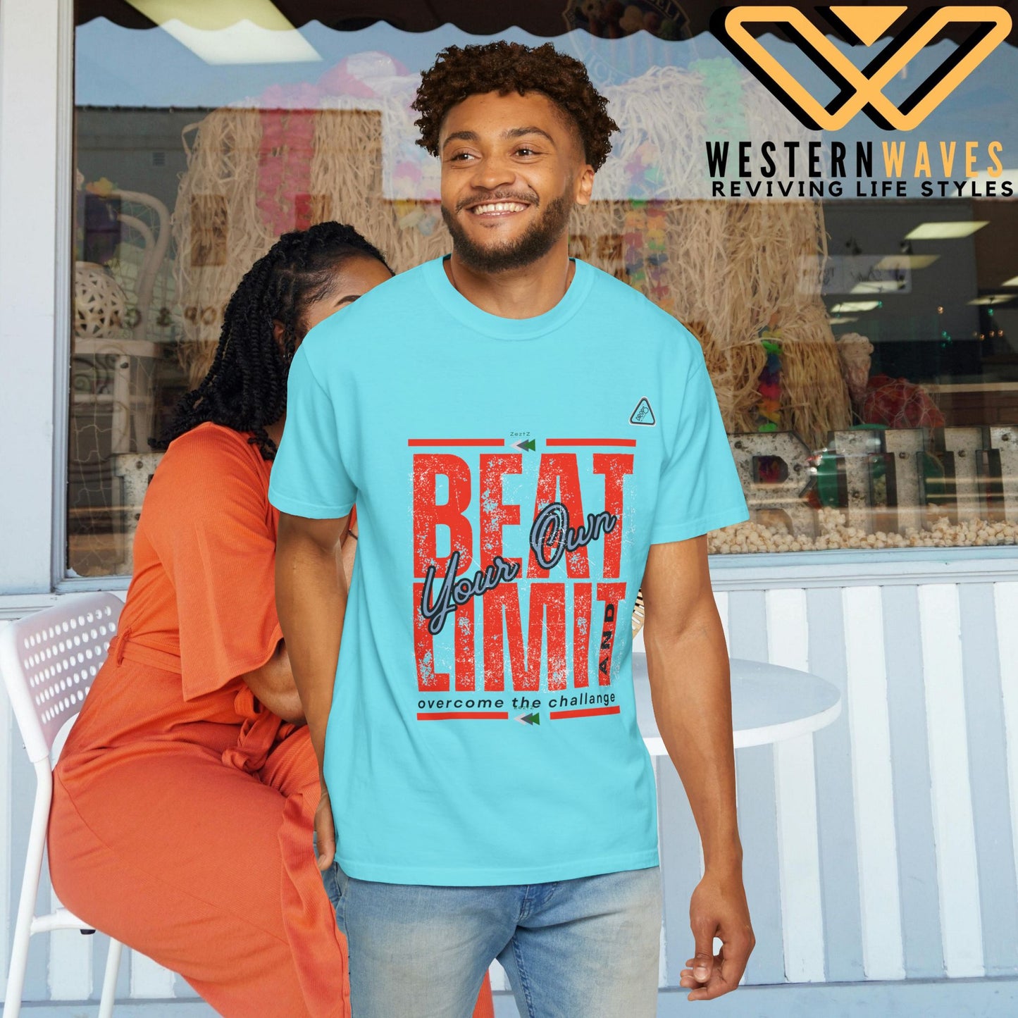 Unisex Garment-Dyed T-shirt_ N2 Series USGDTS PT2WW002_ Comfort Colors 1717_ WesternWaves Limited Edition:
