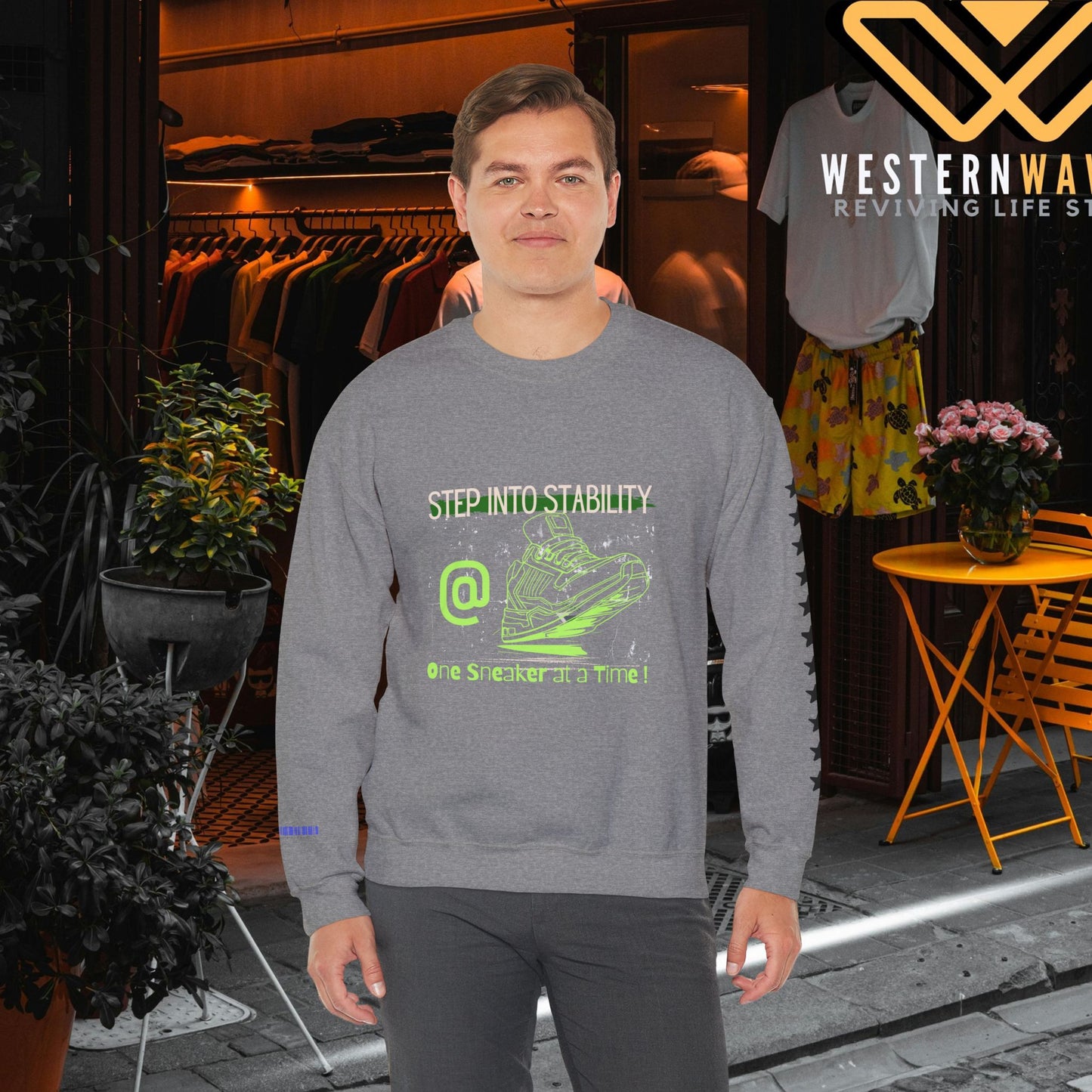 Unisex Heavy Blend™ Crewneck Sweatshirt_ N3+ Series UHBCSS PT2WW032_ Limited Edition Pure Luxury By WesternWaves: