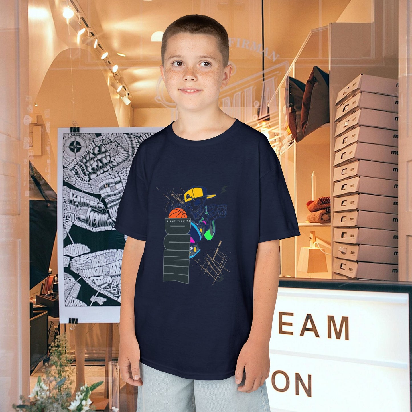 Kids Heavy Cotton™ Tee_ N2+ Series KHCT PT2WW008_ Limited Edition Durable Comfort for Every Adventure by WesternWaves: