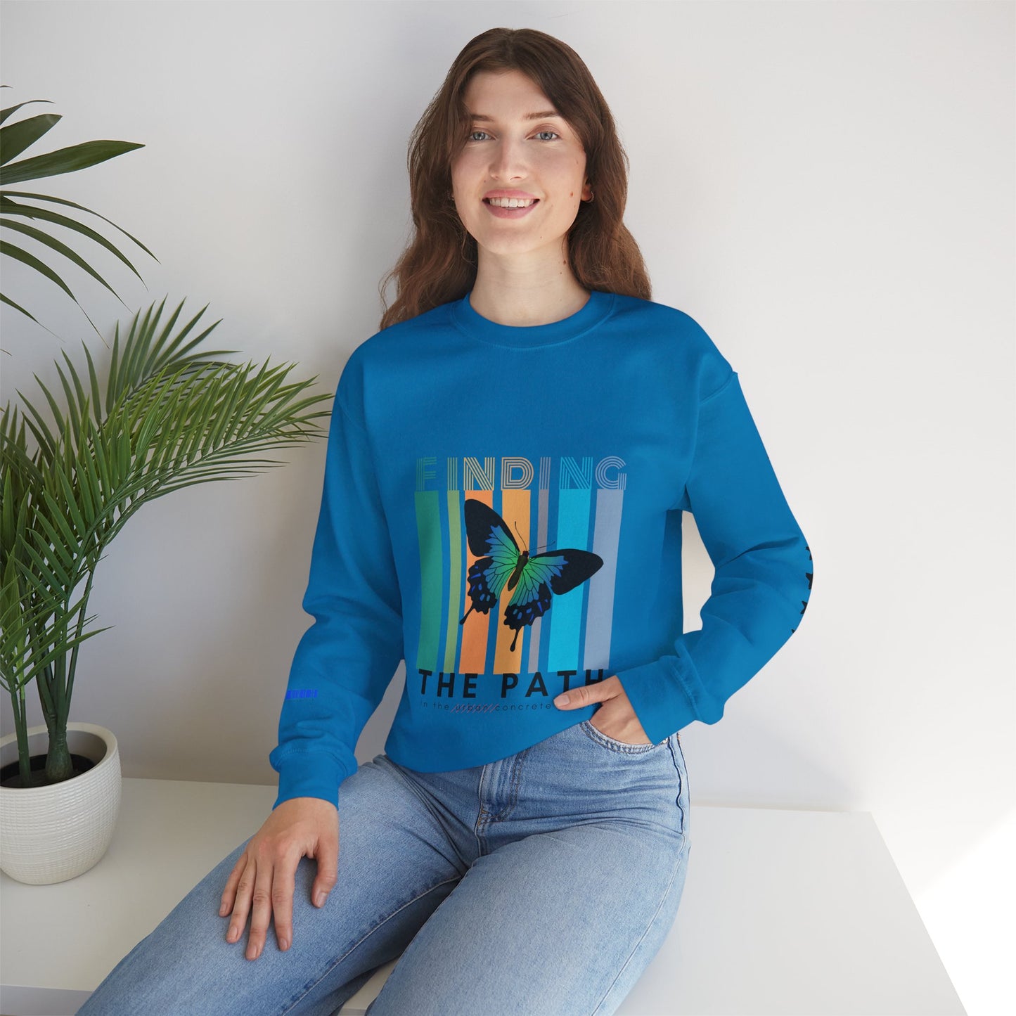 Unisex Heavy Blend™ Crewneck Sweatshirt_ N2+ Series UHBCSS PT2WW017_ Limited Edition Pure Luxury By WesternWaves: