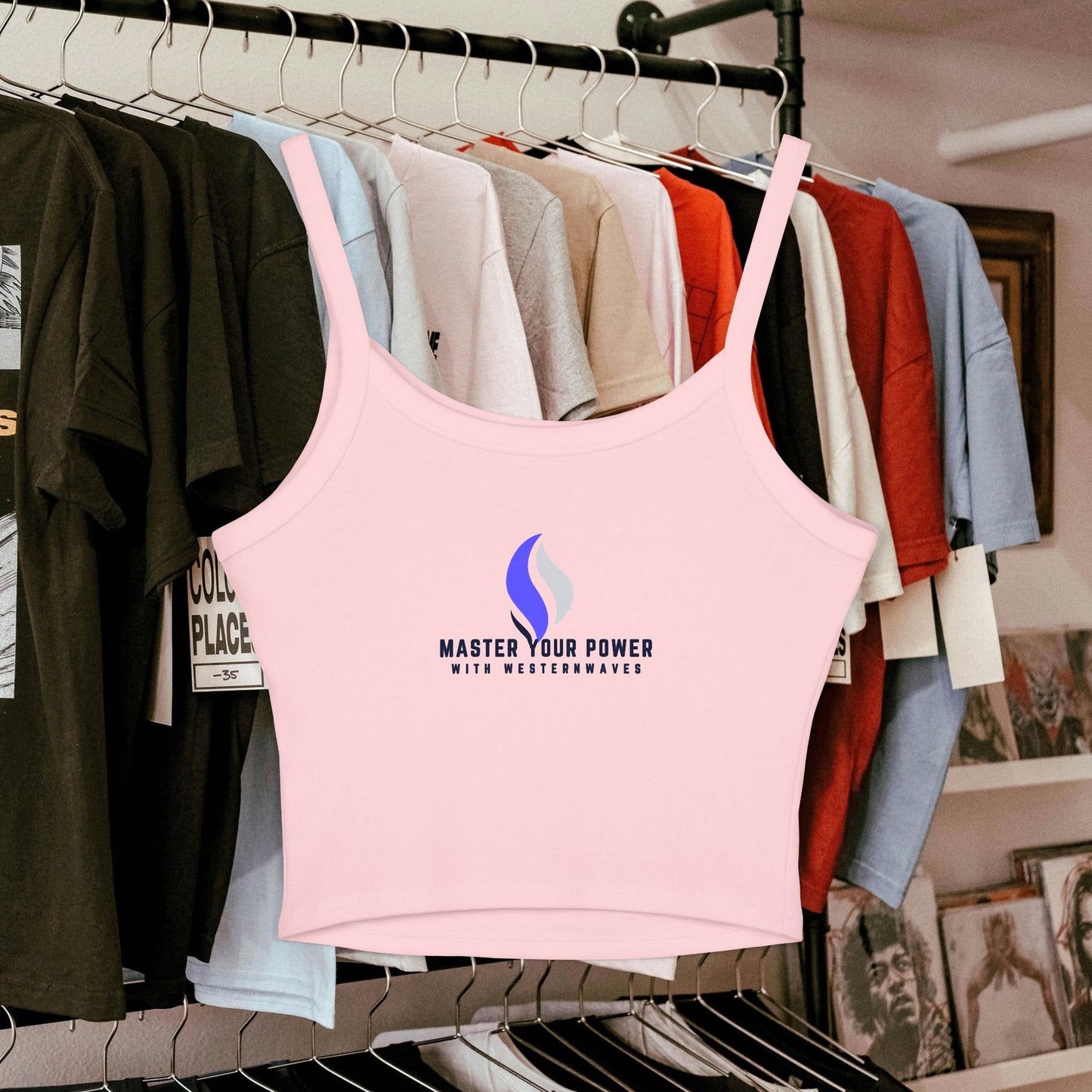 Women's Spaghetti Strap Tank Top_ N+ Series EXT WSSTTOP PT2WW001_ Limited Edition by WesternWaves: