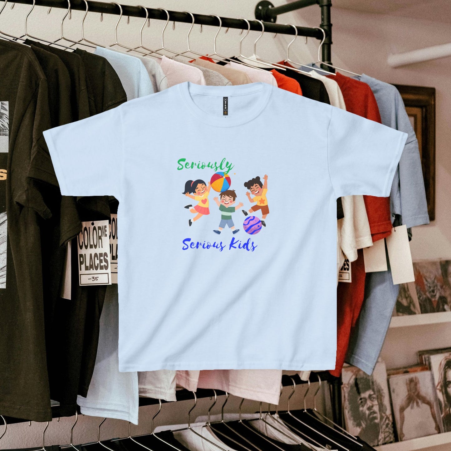 Kids Heavy Cotton™ Tee_ N3+ Series KHCT PT2WW001_ Limited Edition Durable Comfort for Every Adventure by WesternWaves: