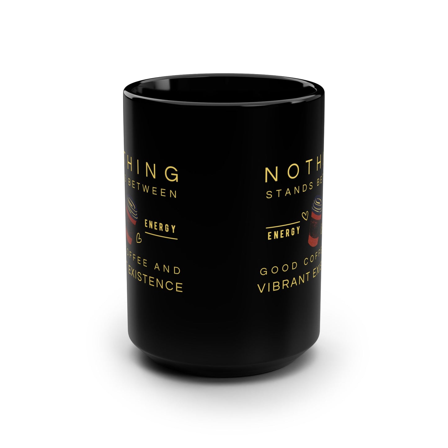 Black Mug 15oz_ N7+ Series BLACKMUG PT2WW001_ Limited Edition Stylish Mug by WesternWawes: