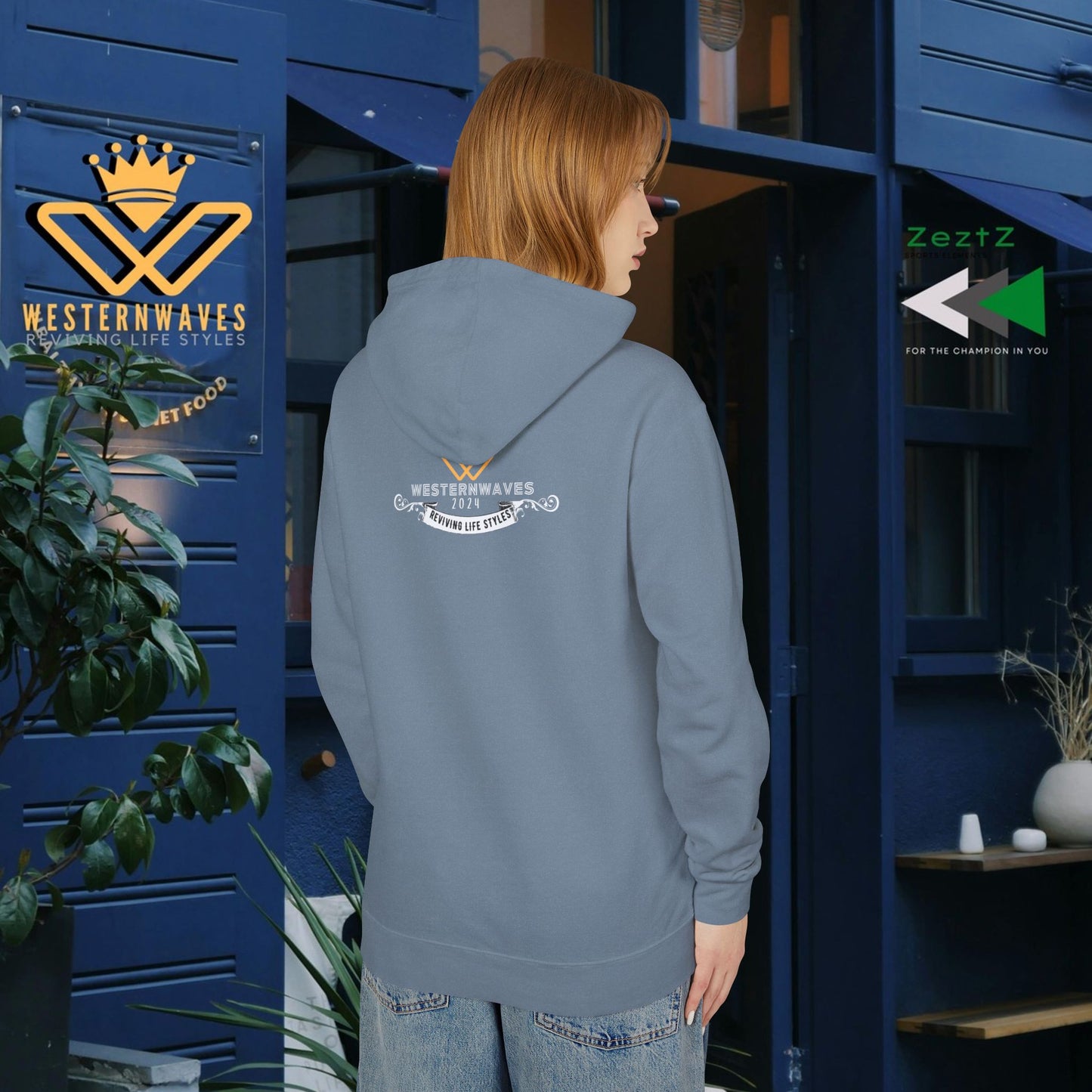 Unisex Lightweight Hooded Sweatshirt – N3+ Series USLWHSS PT2WW010_ Limited Edition Crafted Comfort by WesternWaves:
