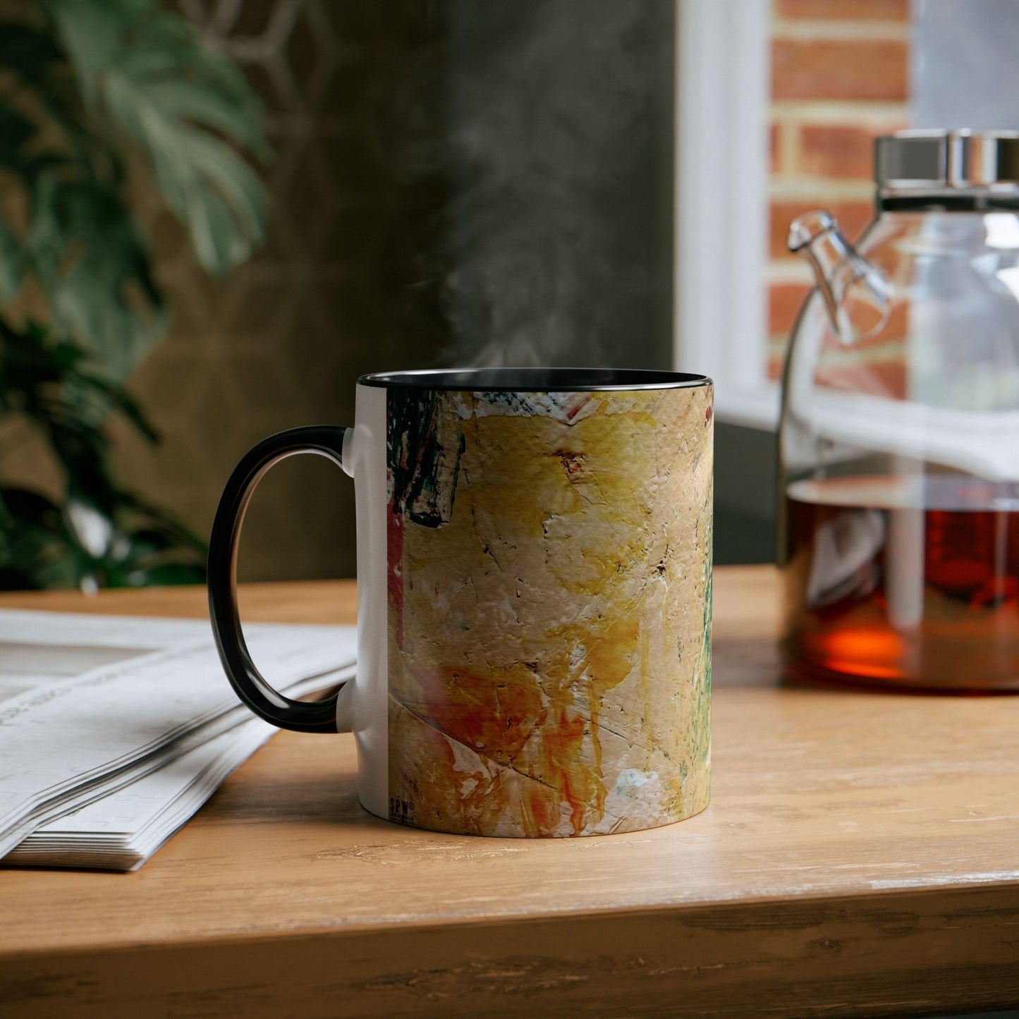Two-Tone Coffee Mugs, 11oz_ N2+ Series TTCM11OZ PT2WW001_ Limited Edition by SPW of WesternWaves: