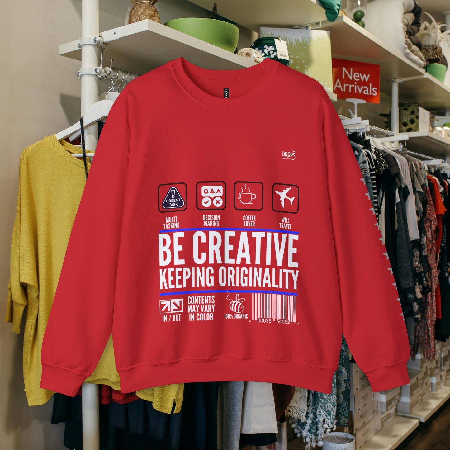 Unisex Heavy Blend™ Crewneck Sweatshirt_ N2 Sports Series UHBCSS PT2WW004_ Limited Edition 'DROPS' Brand Sweatshirt by WesternWaves: