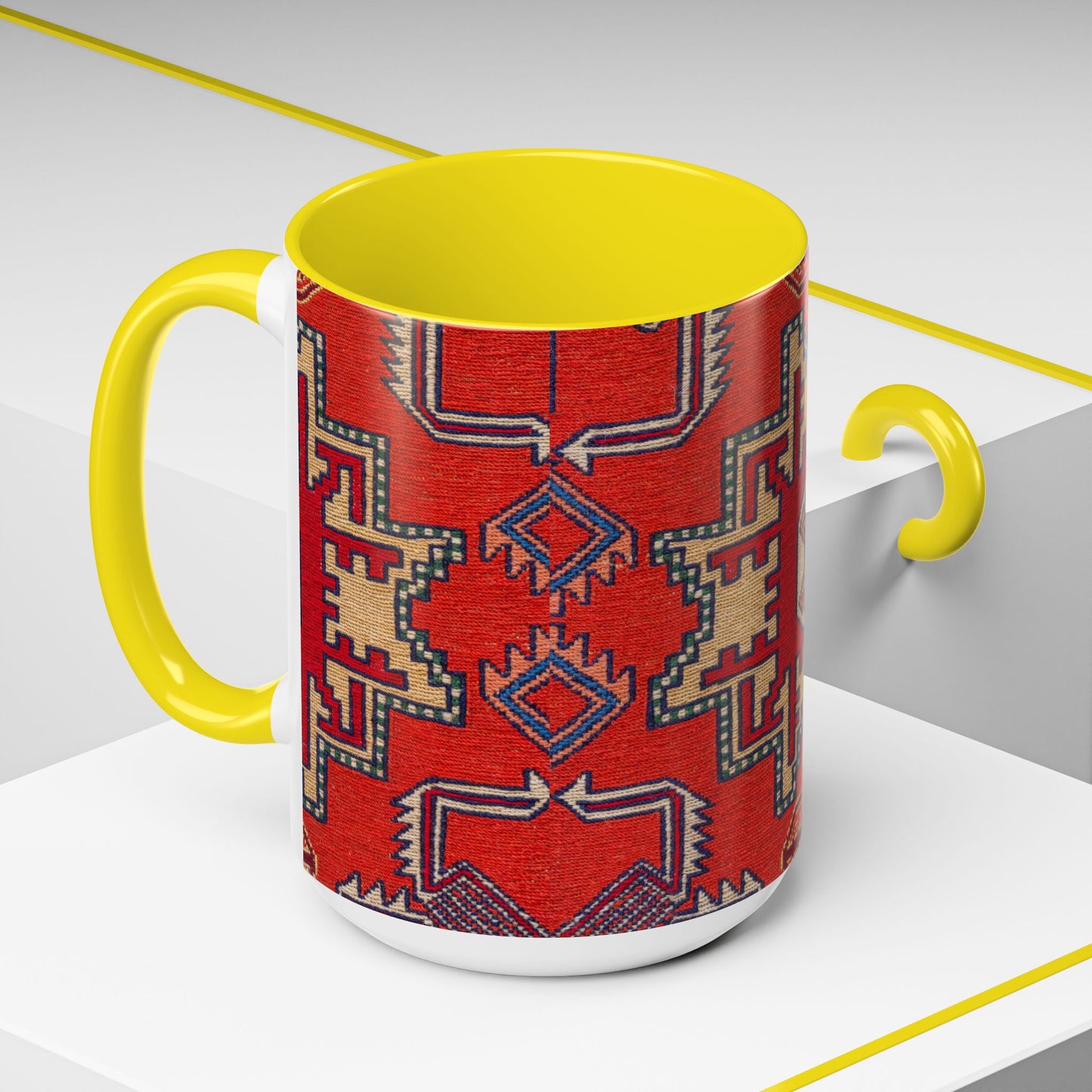 Accent Coffee Mug 11, 15oz_ N3+ Series ACM11OZ PT2WW019_ Limited Edition Perfect Blend of Style by WesternWaves: