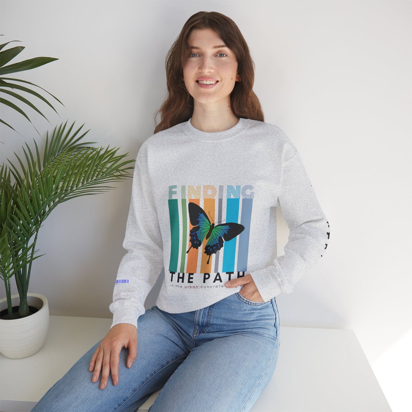 Unisex Heavy Blend™ Crewneck Sweatshirt_ N2+ Series UHBCSS PT2WW017_ Limited Edition Pure Luxury By WesternWaves: