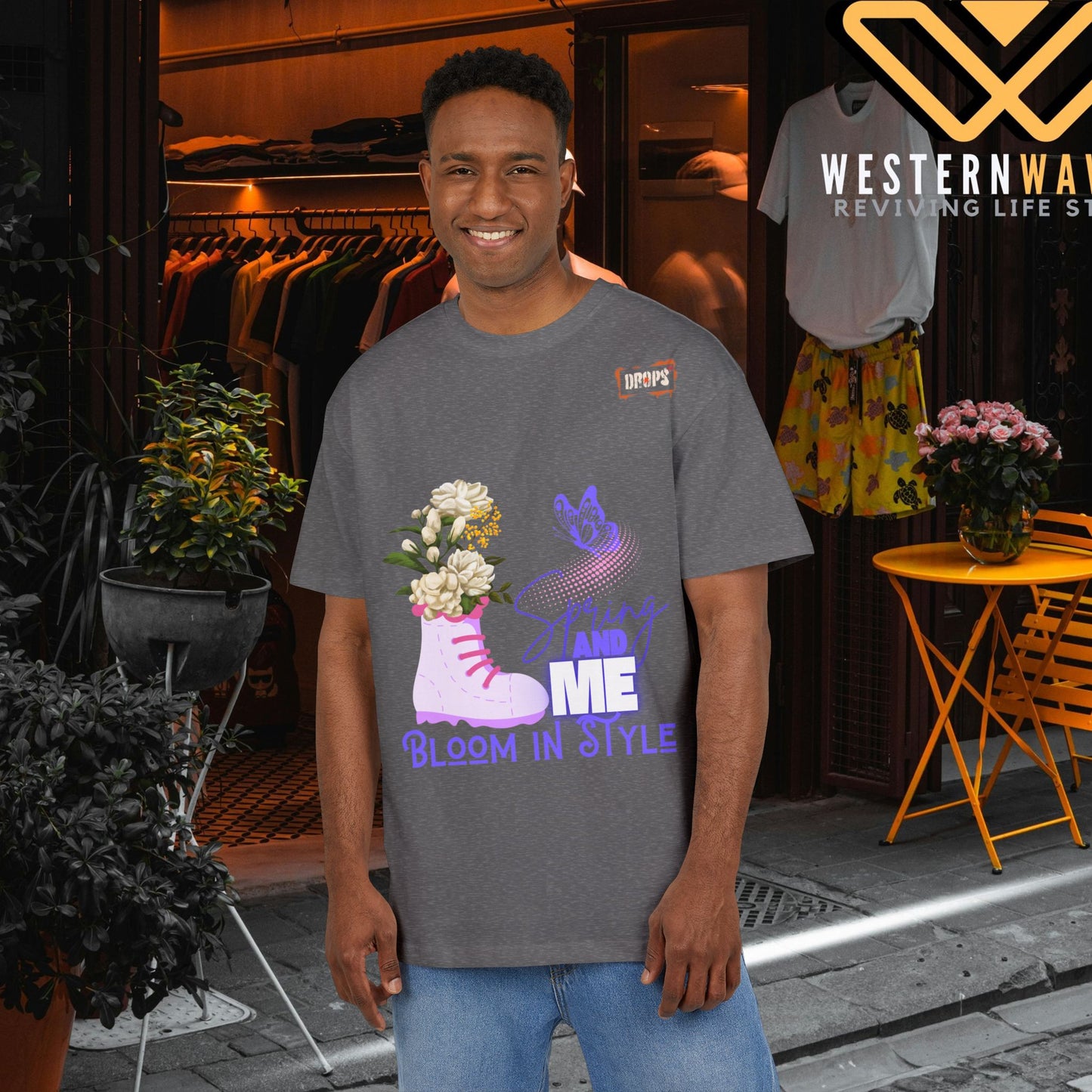 Unisex Oversized Tee_ N5+ Series USOSTEE PT2WW001_ Limited Edition by WesternWaves: