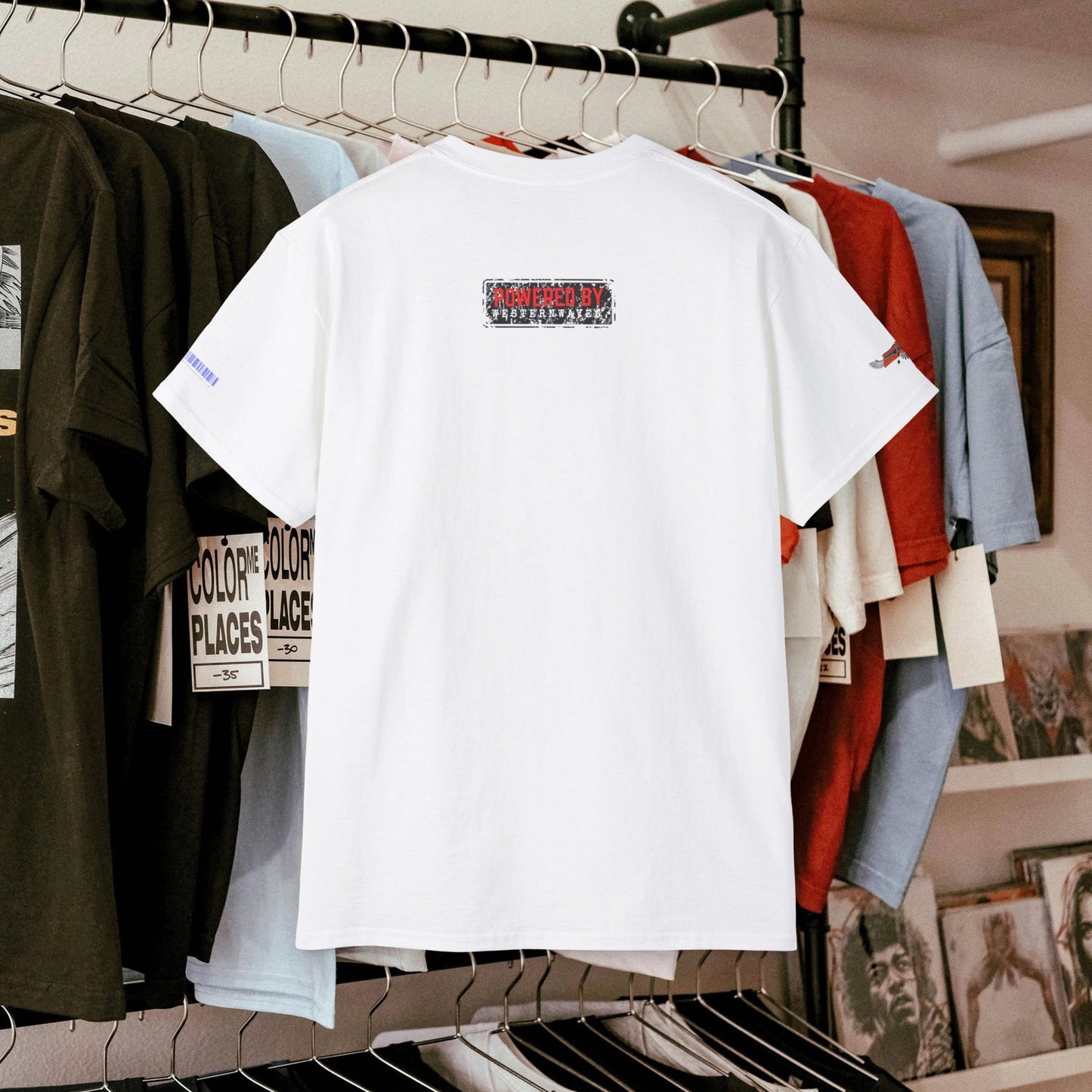 Unisex Ultra Cotton Tee_ Classic Comfort Unleashed_ N2 Series USUCTEE PT2WW004_ Limited Edition Maximum Comfort & Style by WesternWaves: