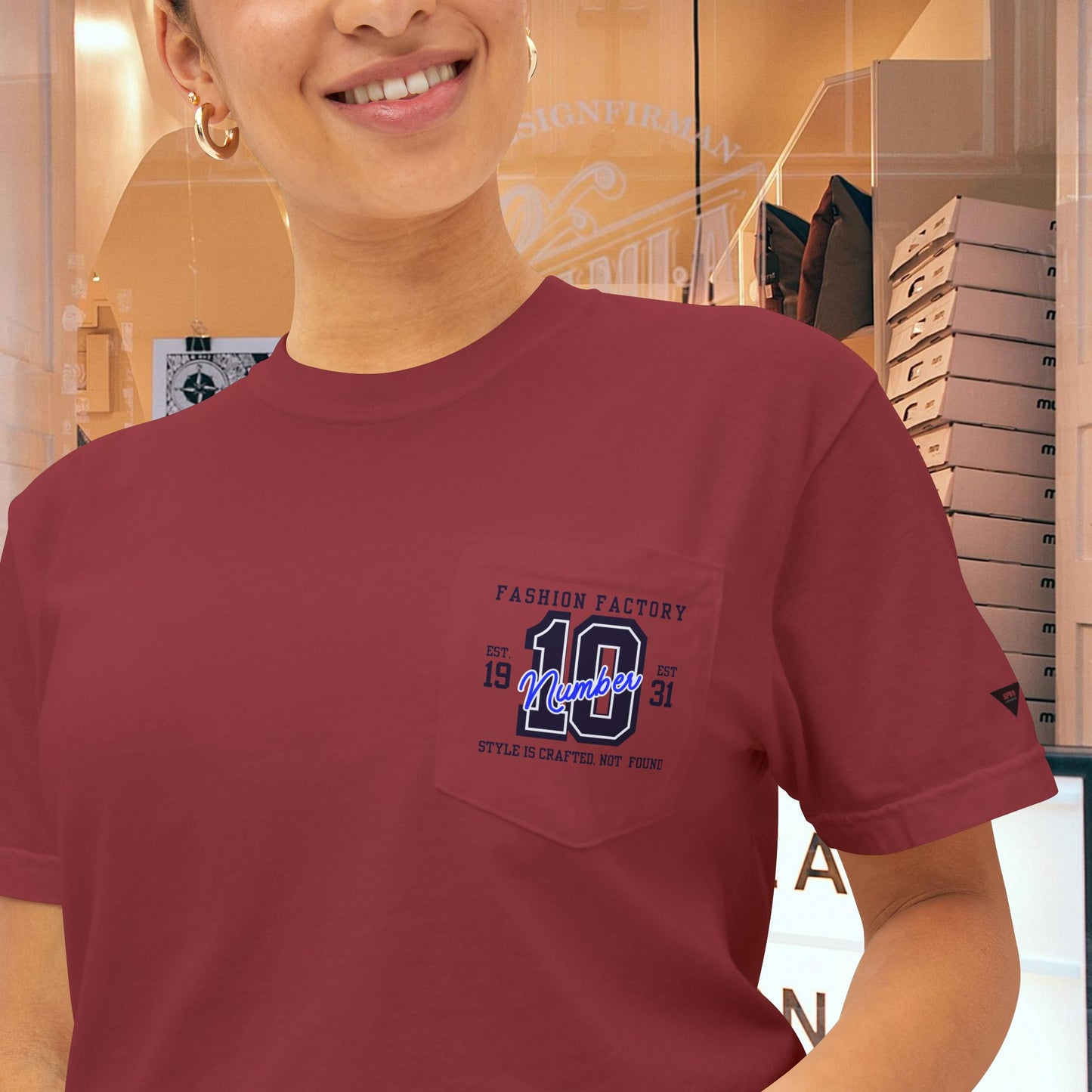 Unisex Garment-Dyed Pocket T-Shirt_ N3+ Series USGDPTS PT2WW001_ Limited Edition Raw Classic by WesternWaves: