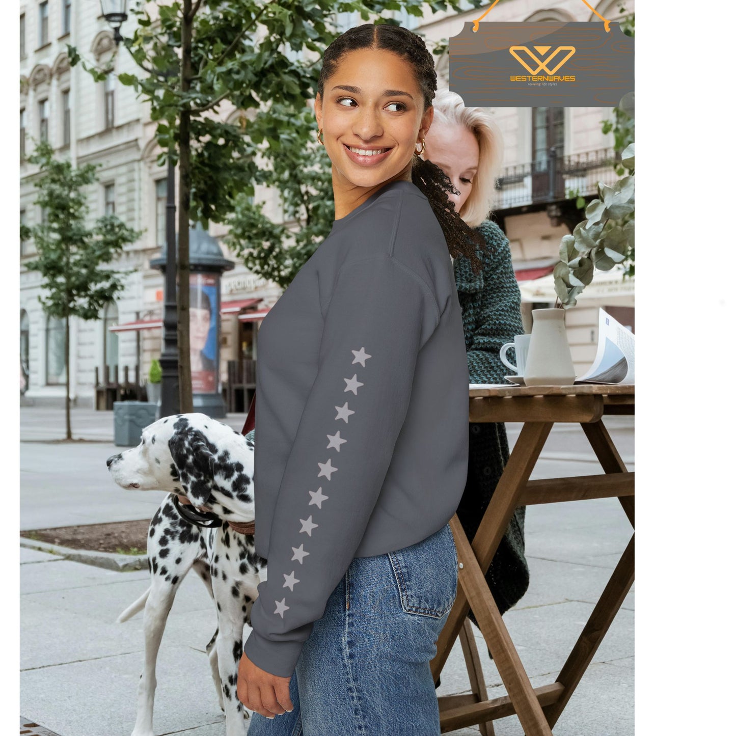 Unisex Heavy Blend™ Crewneck Sweatshirt_ N3+ Series UHBCSS PT2WW035_ Limited Edition Pure Luxury By WesternWaves:
