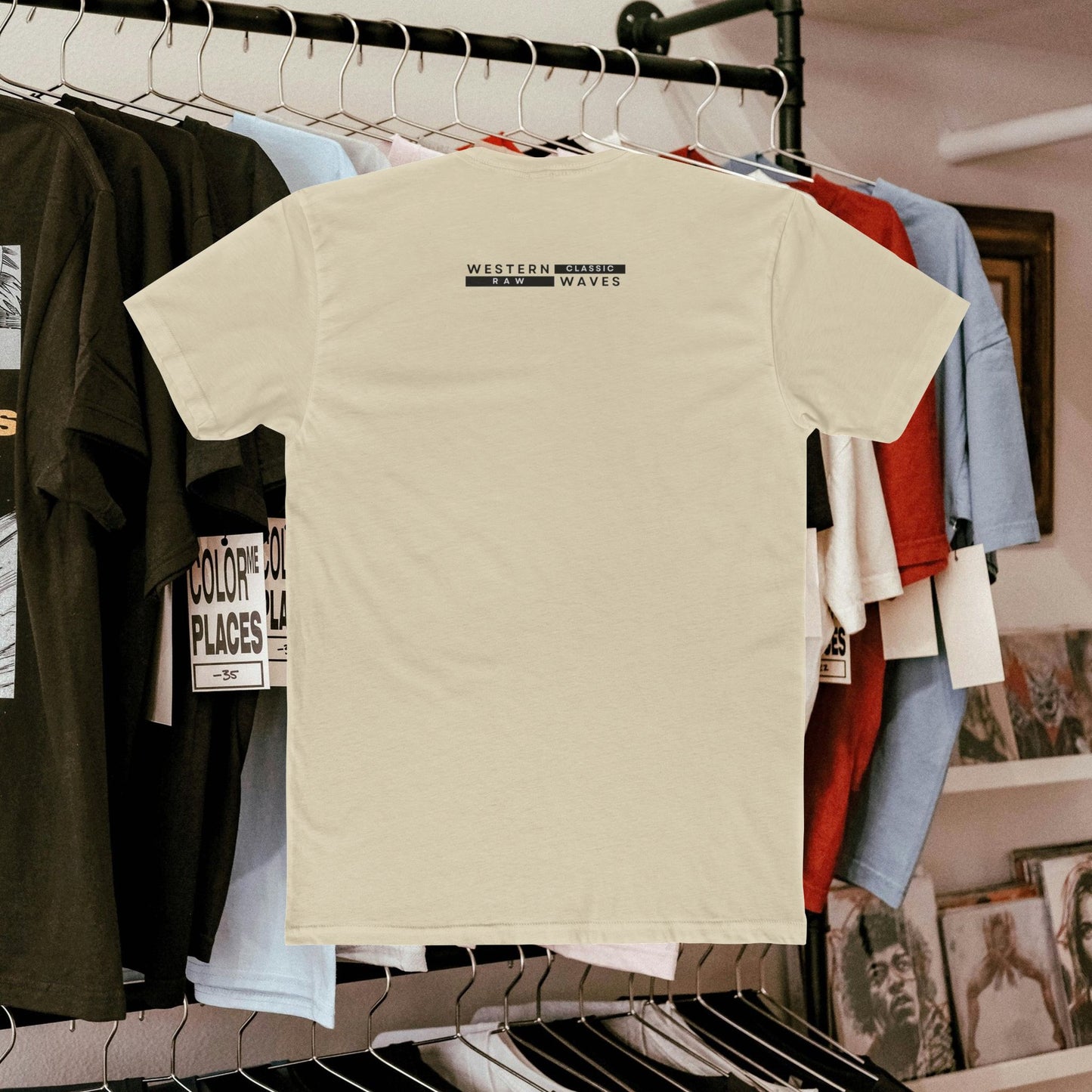 Unisex Cotton Crew Tee_ N3+ Series USCCTEE PT2WW004_ Limited Edition Workout & Everyday Routine Pleasure by WestenWaves: