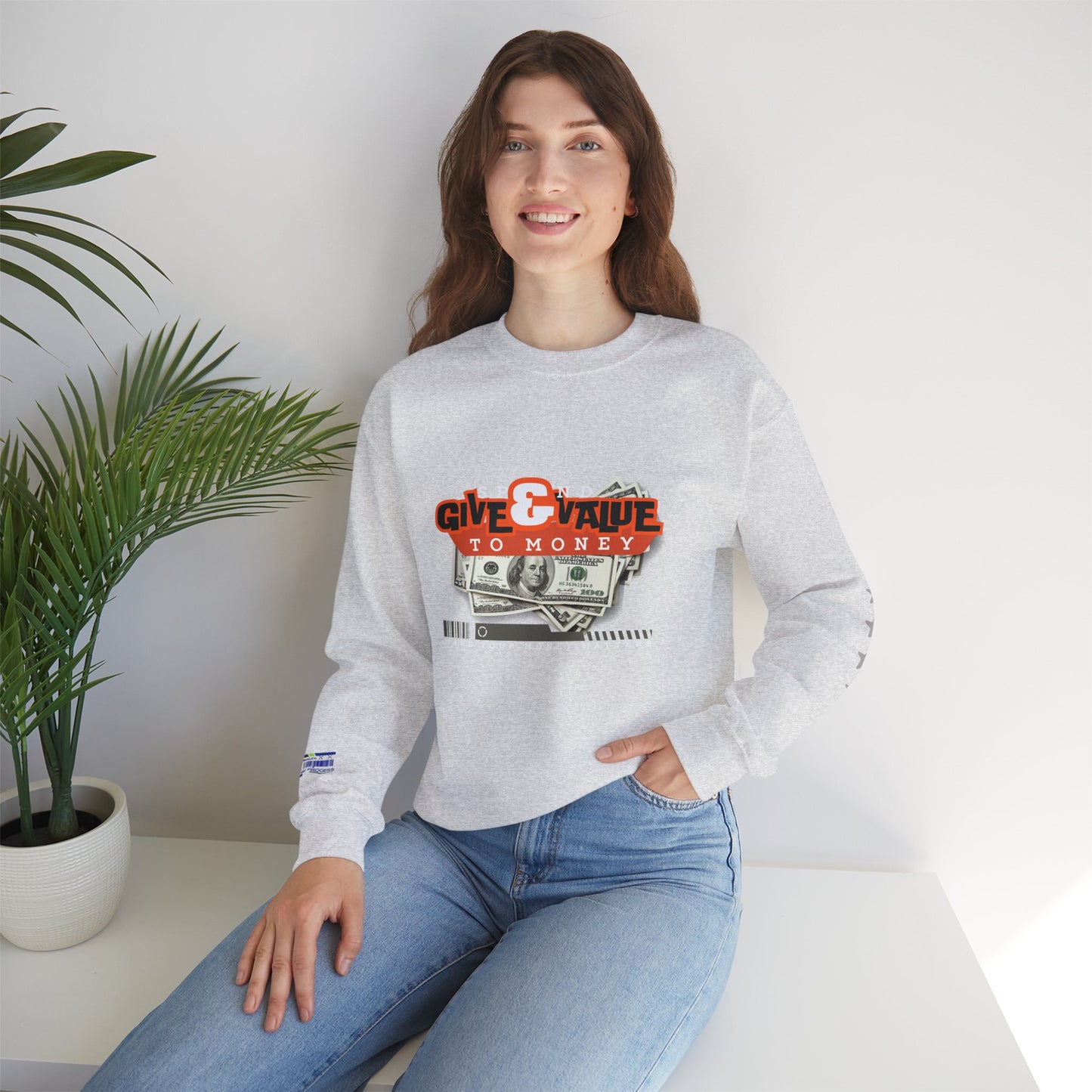 Unisex Heavy Blend™ Crewneck Sweatshirt_ N3+ Series UHBCSS PT2WW035_ Limited Edition Pure Luxury By WesternWaves:
