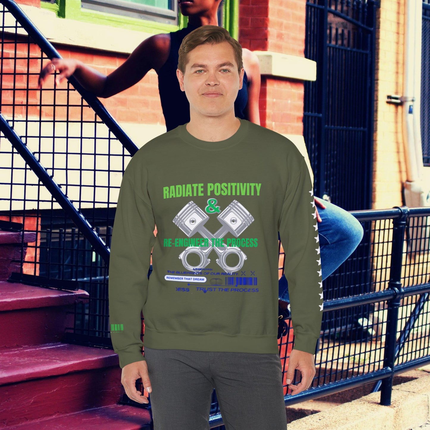 Unisex Heavy Blend™ Crewneck Sweatshirt_ N3+ Series UHBCSS PT2WW006_ Limited Edition Pure Luxury By WesternWaves:
