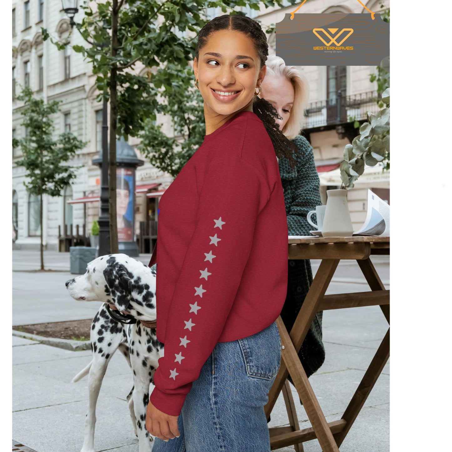 Unisex Heavy Blend™ Crewneck Sweatshirt_ N3+ Series UHBCSS PT2WW036_ Limited Edition Pure Luxury By WesternWaves: