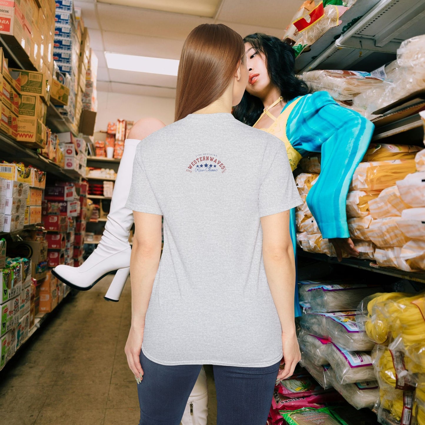 Unisex Ultra Cotton Tee_ Classic Comfort Unleashed_ N2+ Series USUCTEE PT2WW005_ Limited Edition Maximum Comfort & Style by WesternWaves: