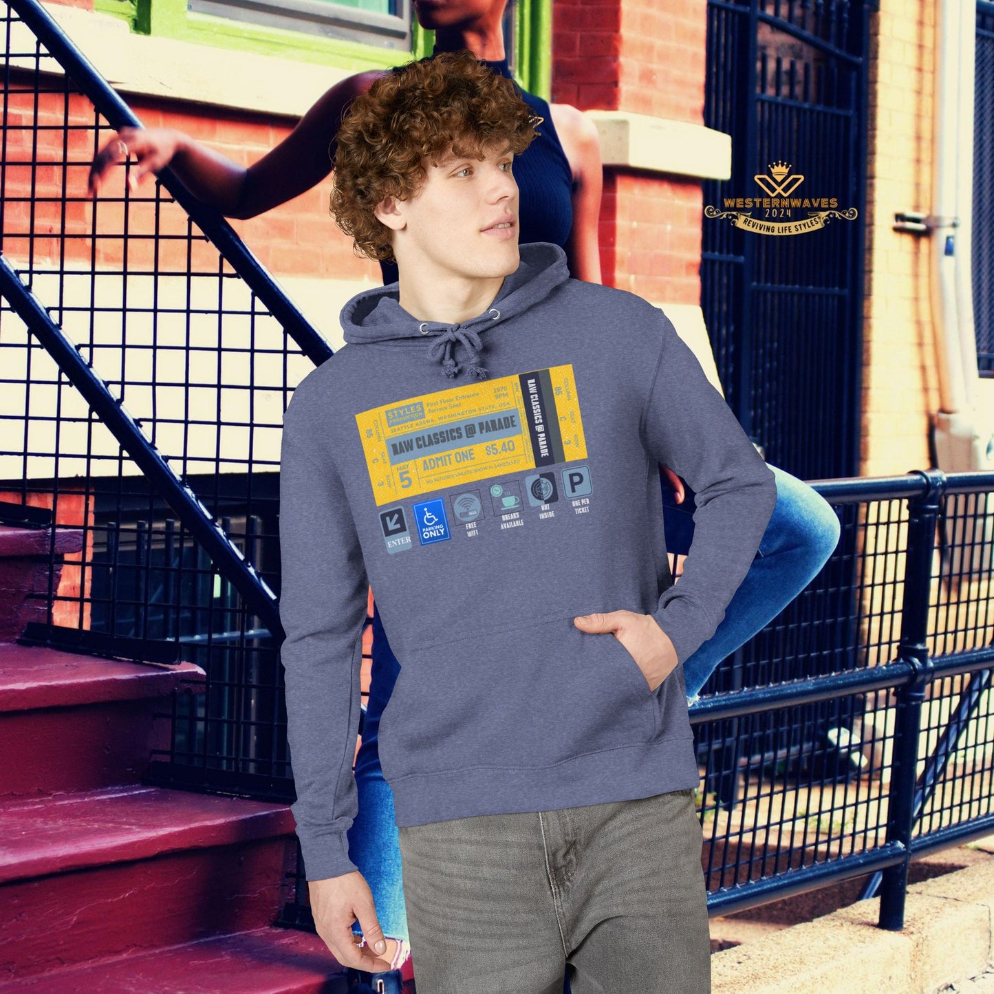 Unisex French Terry Hoodie_ 24 June 2025_ Limited Edition Stylish Fashion by WesternWaves: