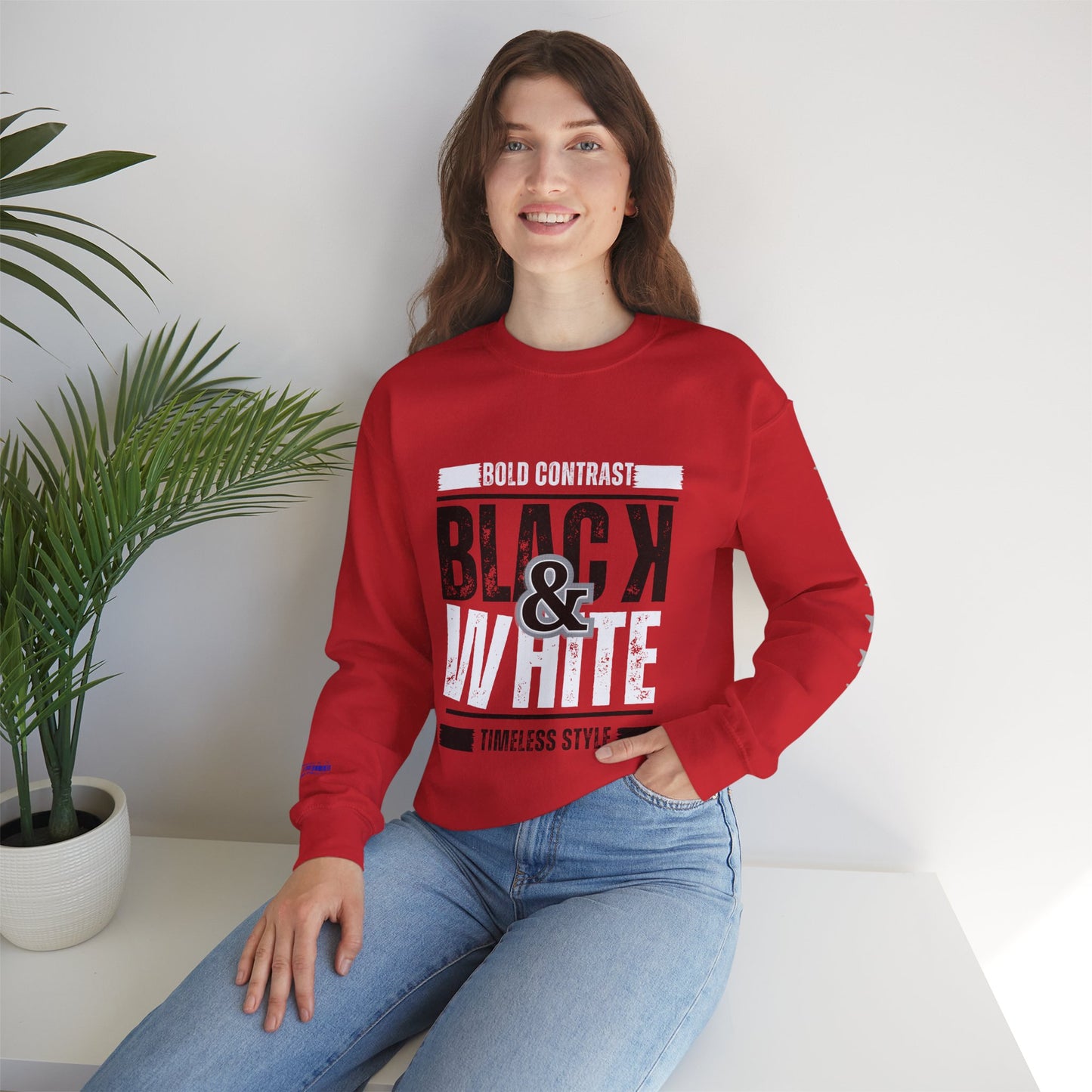 Unisex Heavy Blend™ Crewneck Sweatshirt_ N+ Series UHBCSS PT2WW028_ Limited Edition by WesternWaves: