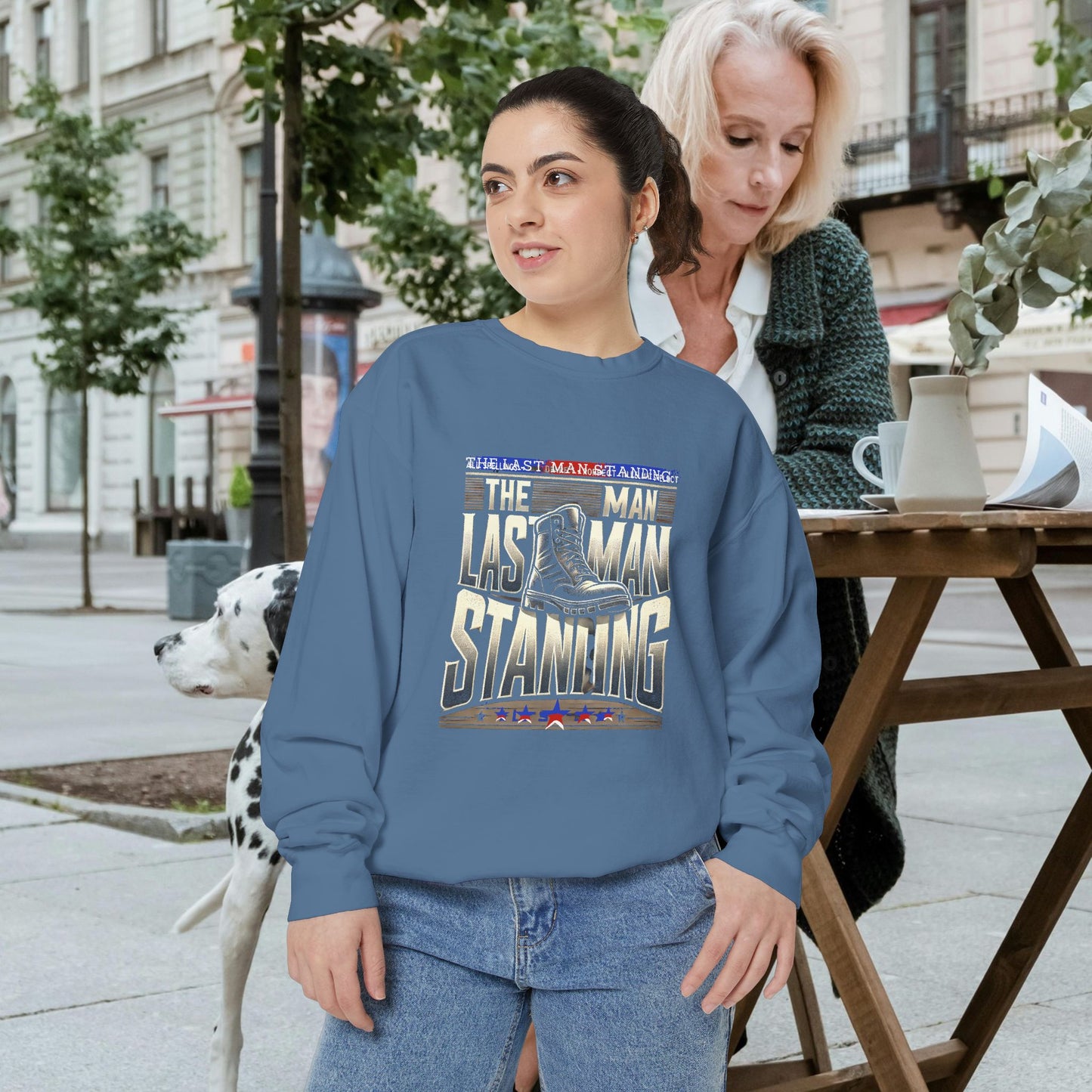 Unisex Garment-Dyed Sweatshirt _ N3+ Series GDSS PT2WW001_ Limited Edition of Both Fashion & Comfortby WesternWaves: