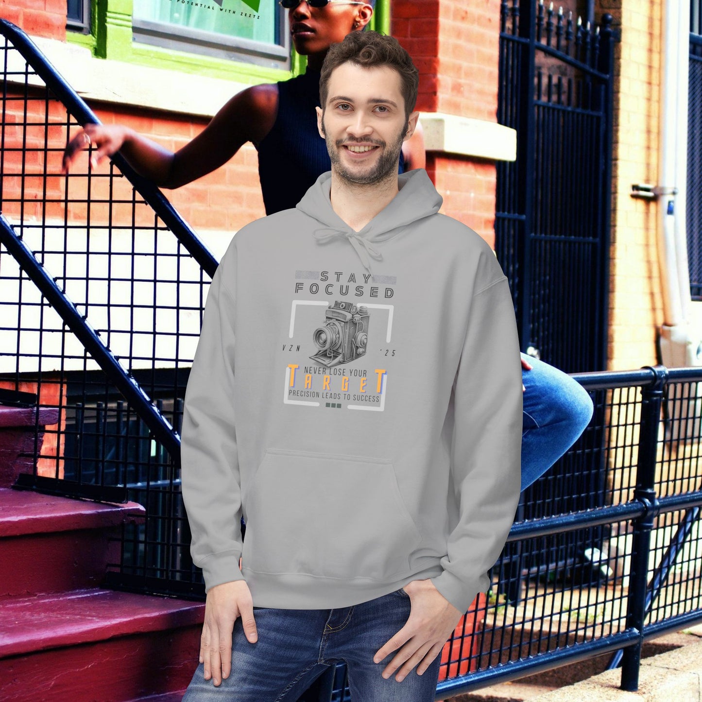 Unisex Midweight Softstyle Fleece Hoodie_ N3+ Series USMWSSFH PT2WW006_ Limited Edition Luxuriously Soft 100% Cotton Face by WesternWaves: