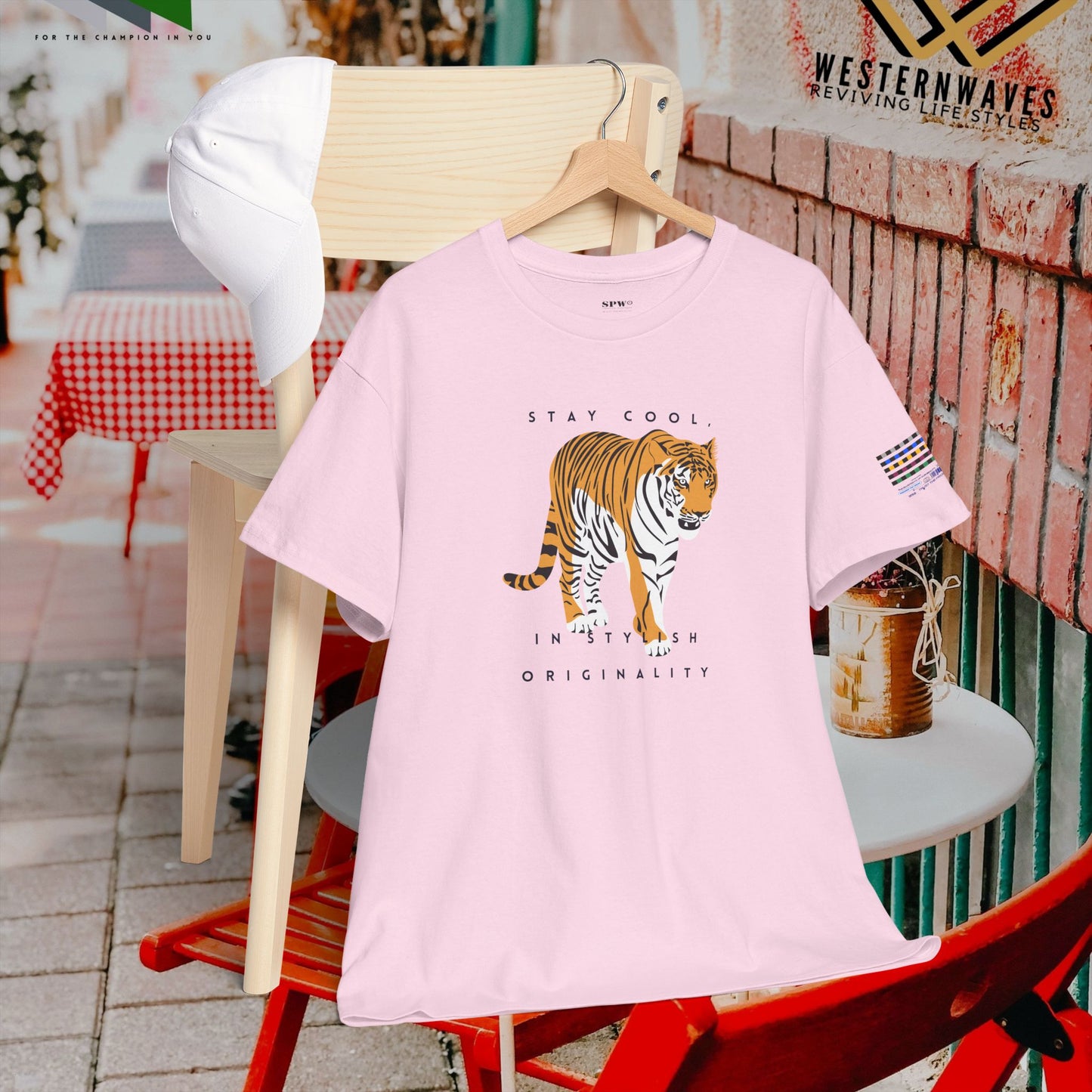Unisex Heavy Cotton Tee_ Crafted from premium 100% cotton_ N+ Series UHCT PT2WV011_ Limited Edition by WesternWaves: