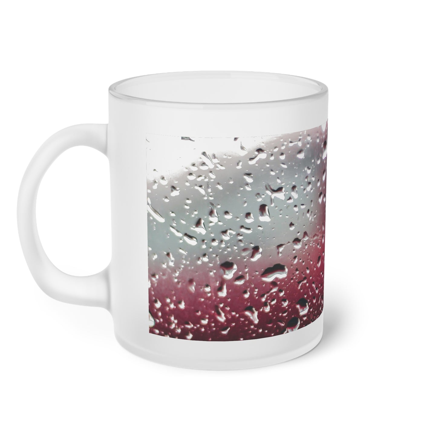 Frosted Glass Mug_ N2+ Series FGM PT2WW003_ Limited Edition Whimsical Dreams" Frosted Glass Mug by WesternWaves: