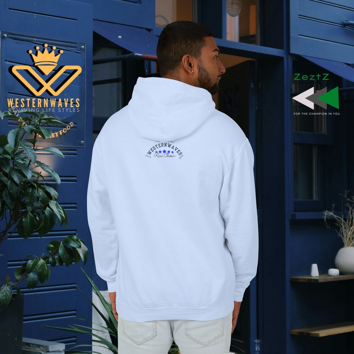 Unisex Lightweight Hooded Sweatshirt – N2+ Series USLWHSS PT2WW023_ Limited Edition Crafted Comfort by WesternWaves: