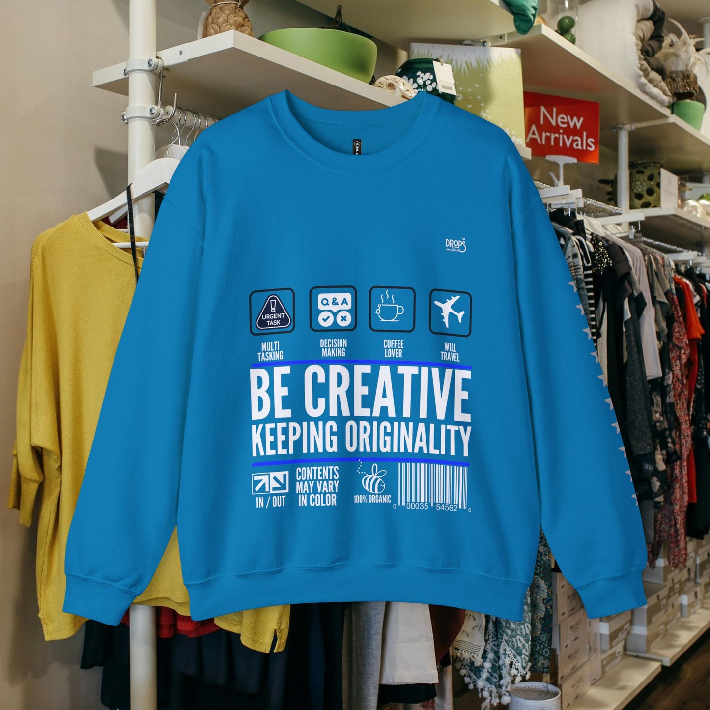 Unisex Heavy Blend™ Crewneck Sweatshirt_ N2 Sports Series UHBCSS PT2WW004_ Limited Edition 'DROPS' Brand Sweatshirt by WesternWaves:
